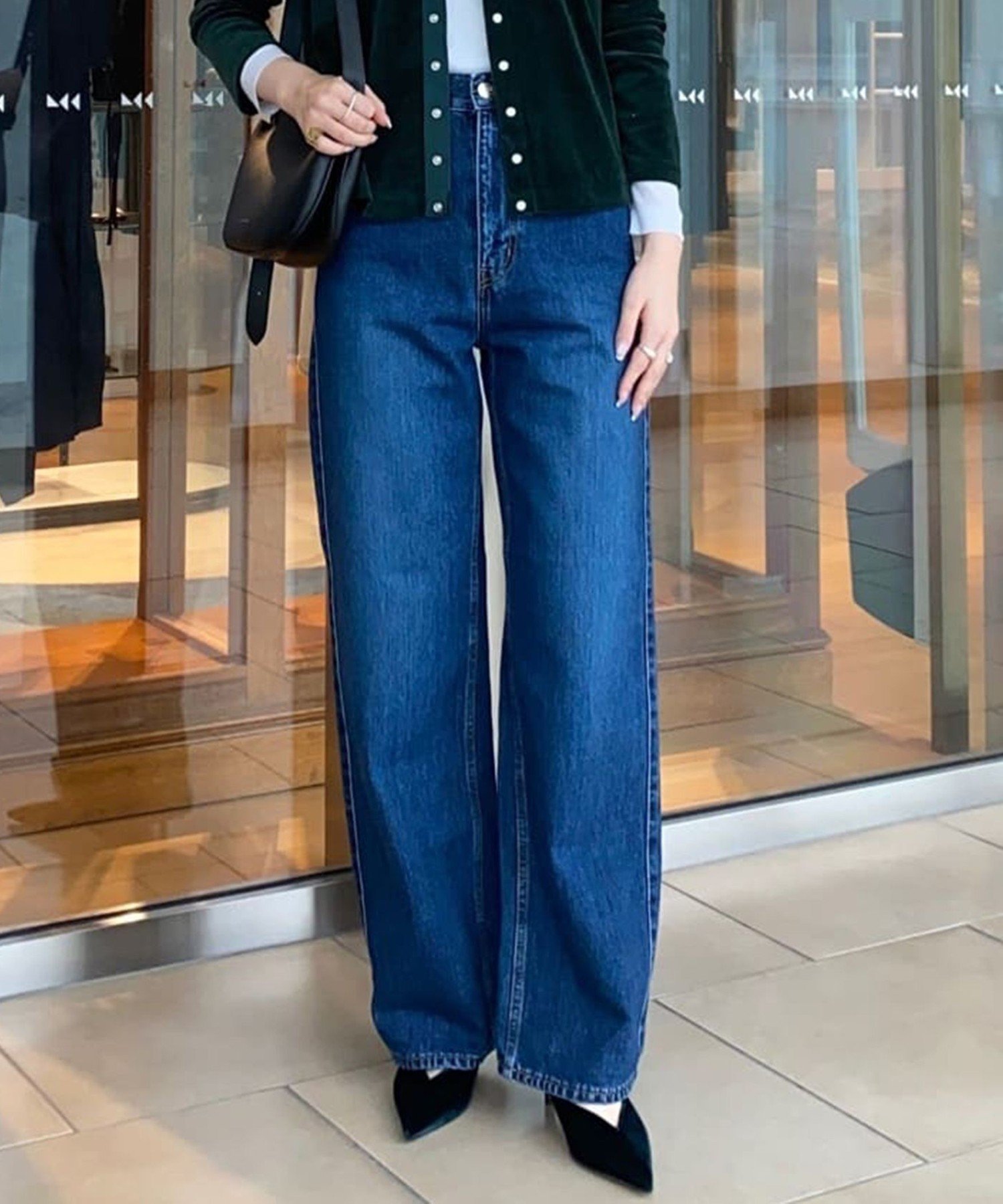 TOMORROWLAND｜デニム ワイドストレートパンツ | Rakuten Fashion(楽天