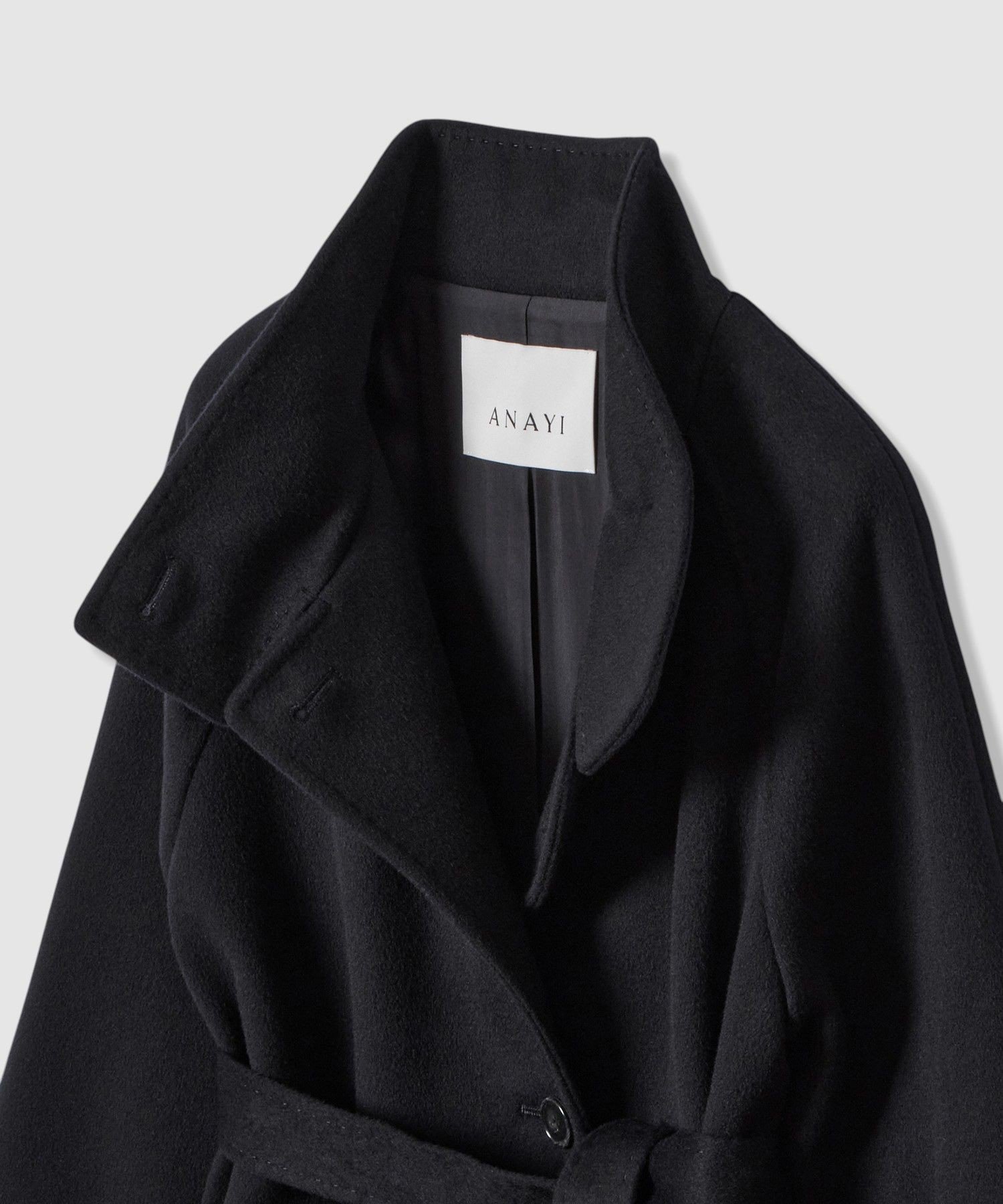 ANAYI｜カシミヤ混スタンドカラーコート | Rakuten Fashion(楽天