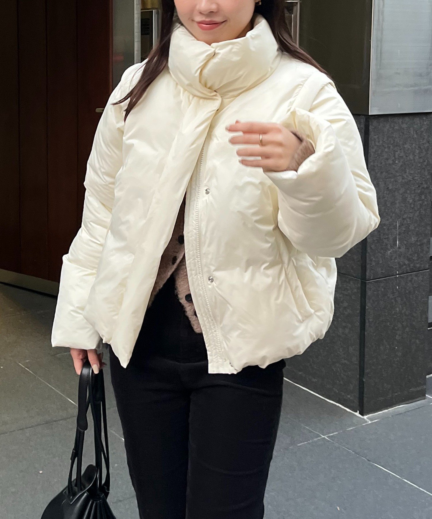 CAPRICIEUX LE'MAGE｜【軽量/保温性◎】2WAY中綿パフジャケット