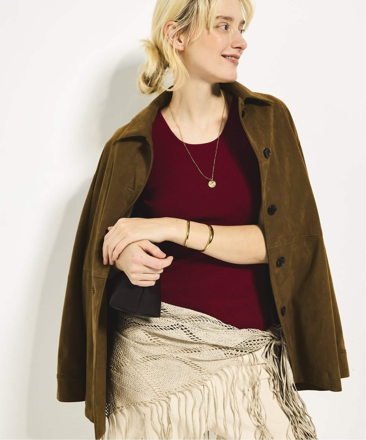 plage｜Suede like シャツブルゾン | Rakuten Fashion(楽天