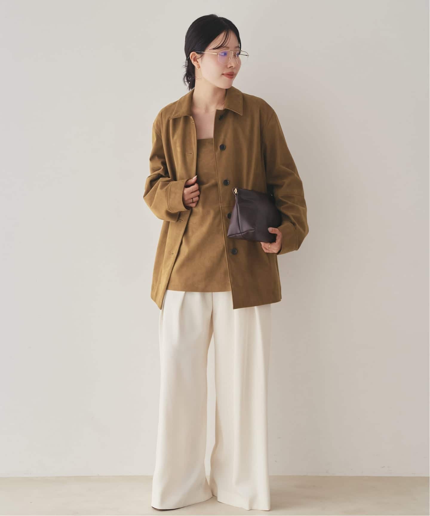 plage｜Suede like シャツブルゾン | Rakuten Fashion(楽天