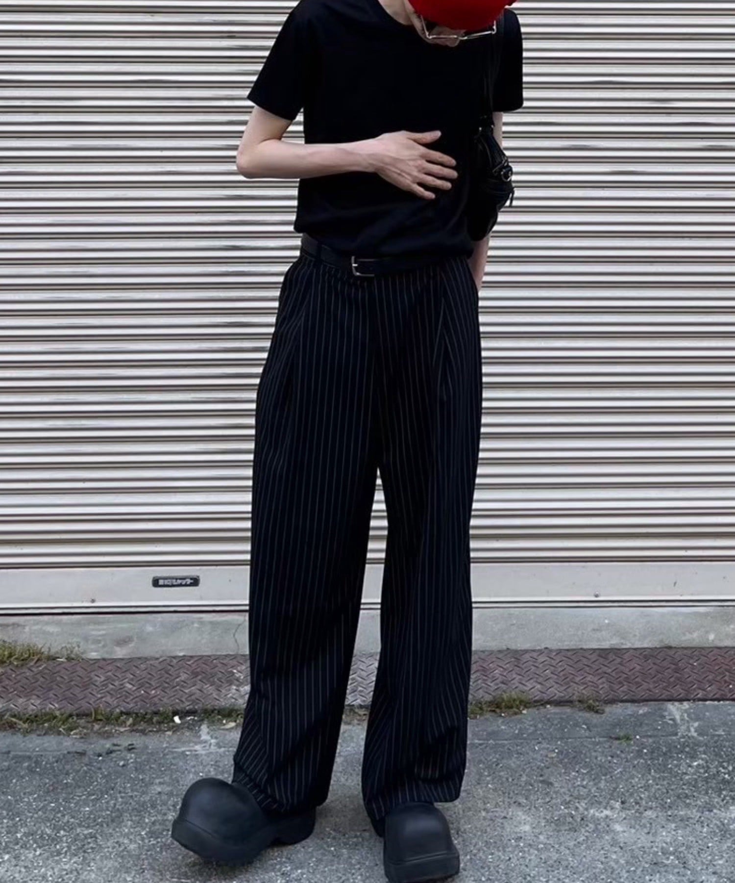 Never mind the XU / Chikashitsu+｜【Chikashitsu +】stripe tuck