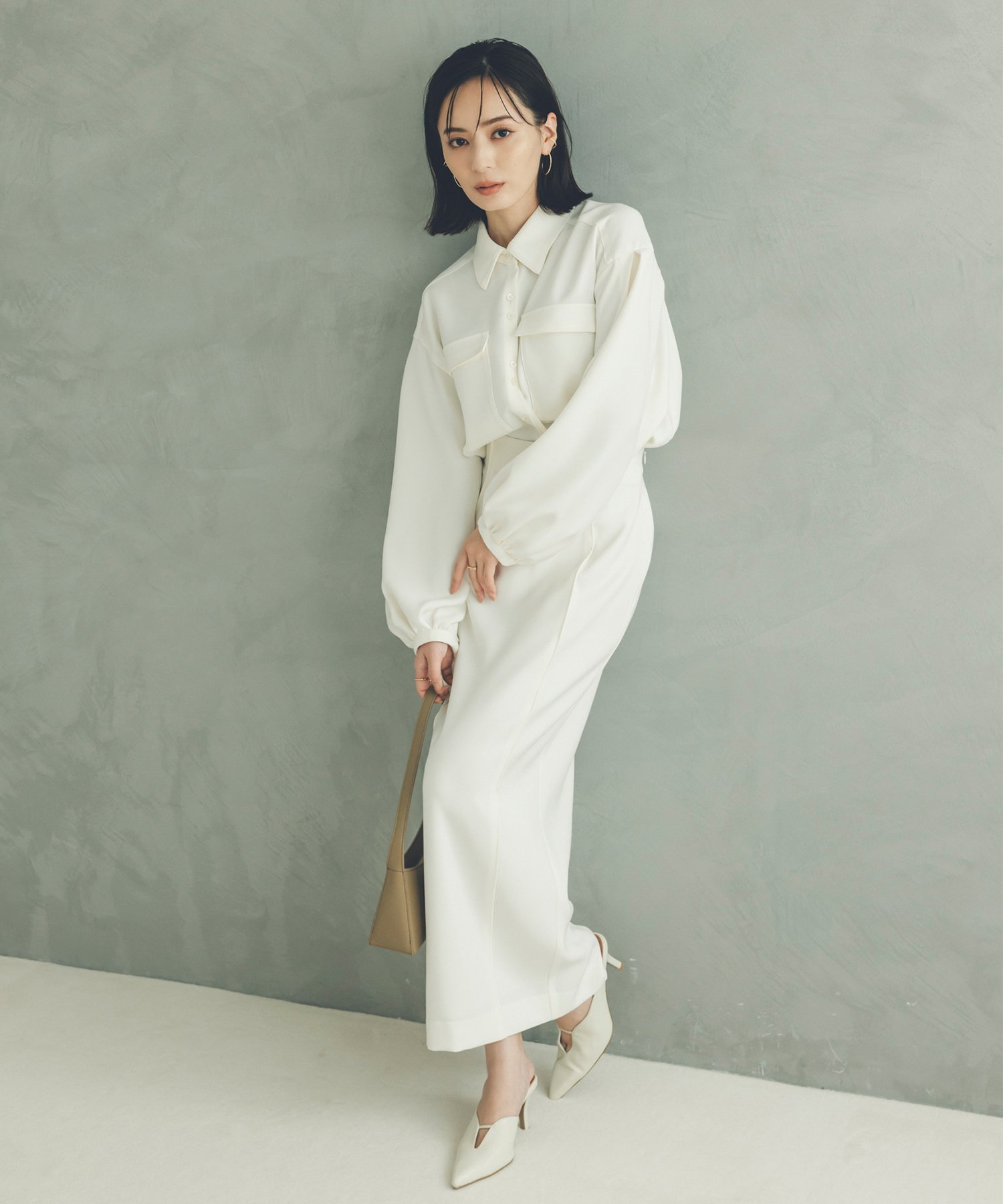 anuans｜ダブルサテンナロースカート | Rakuten Fashion(楽天