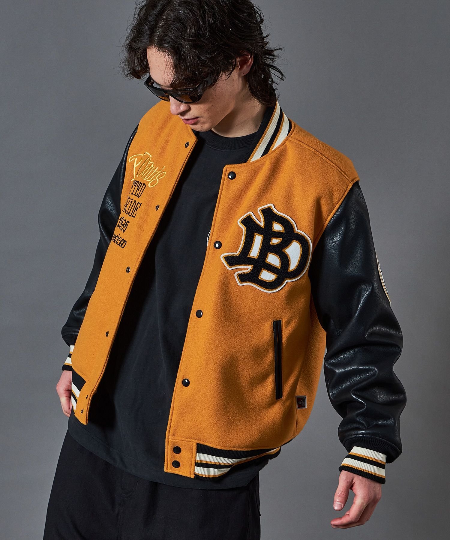 NAVAL｜【BEN DAVIS(ベンデイビス)】BD STADIUM JACKET / 刺繍