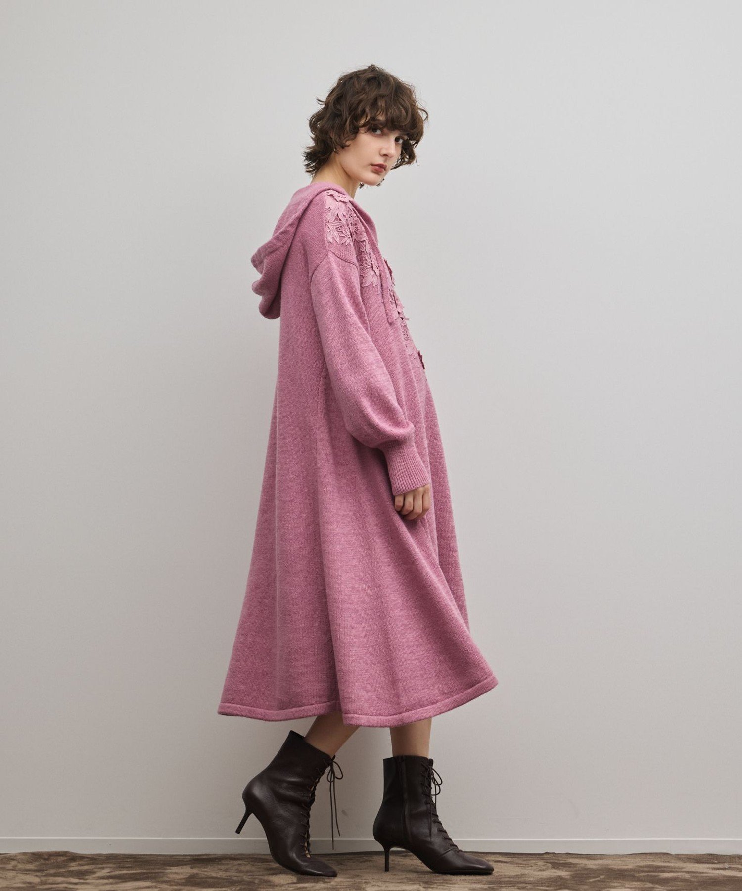 GRACE CONTINENTAL｜ケミカルレースニットワンピース | Rakuten