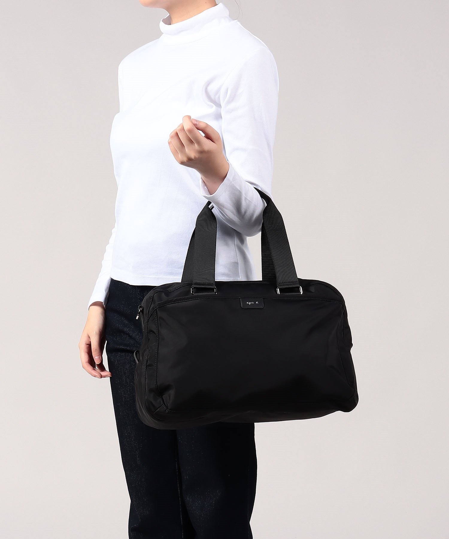 agnes b.｜ナイロン 2wayボストンバッグ 