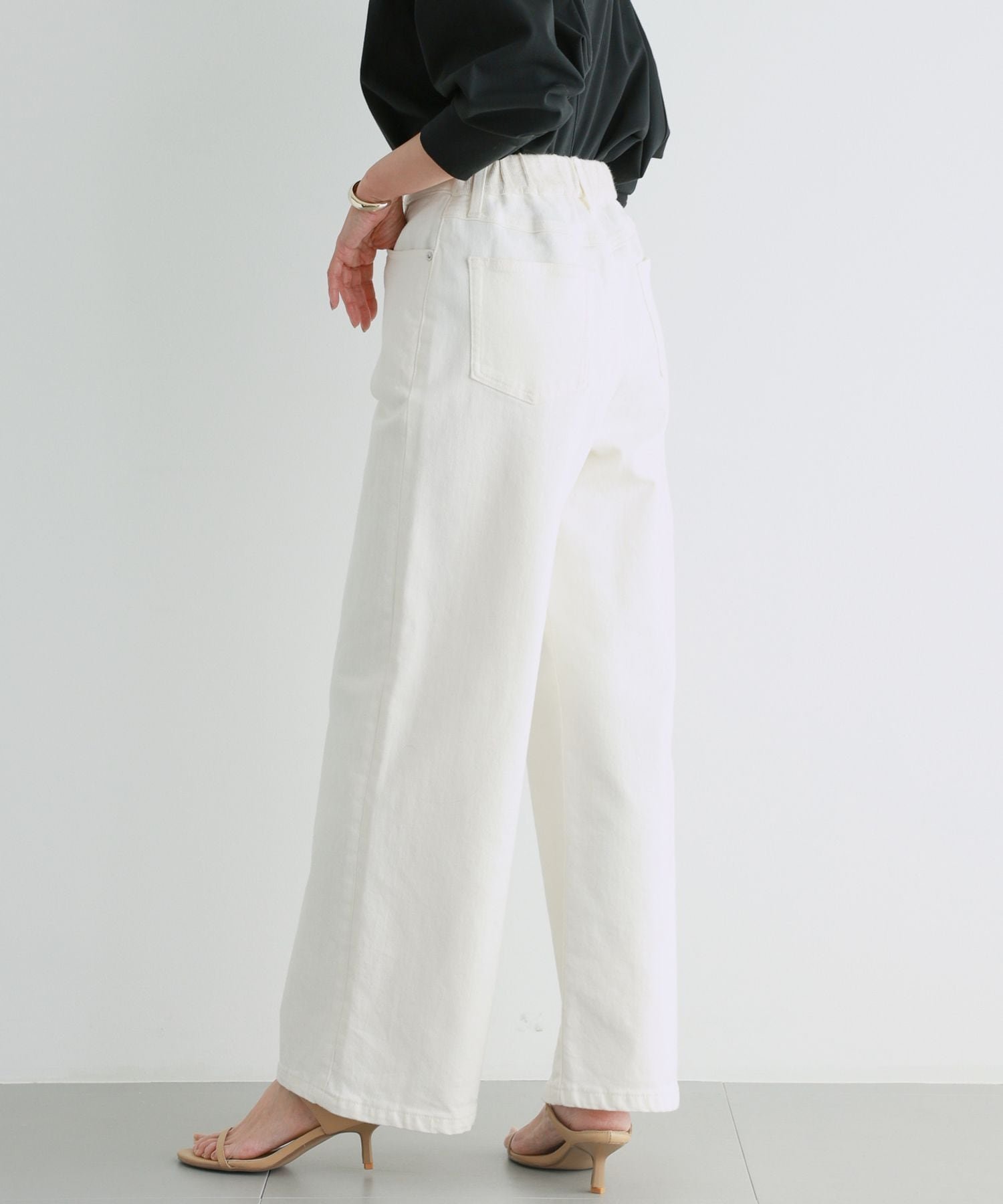 BARNYARDSTORM｜ソフトウエストワイドデニムパンツ【一部店舗限定