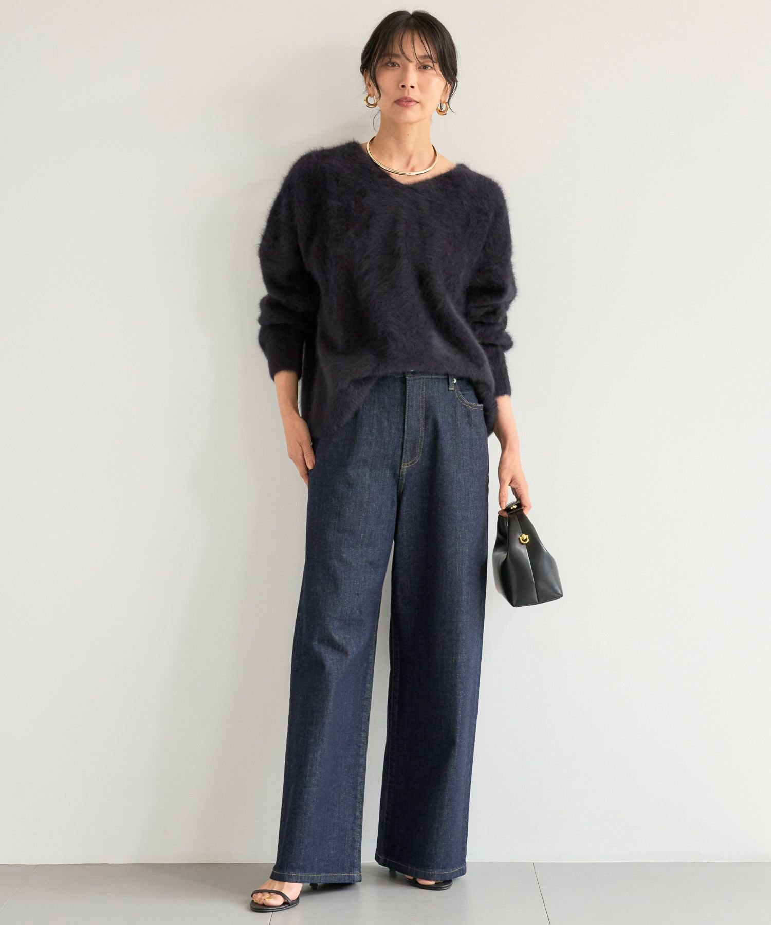 BARNYARDSTORM｜ソフトウエストワイドデニムパンツ【一部店舗限定