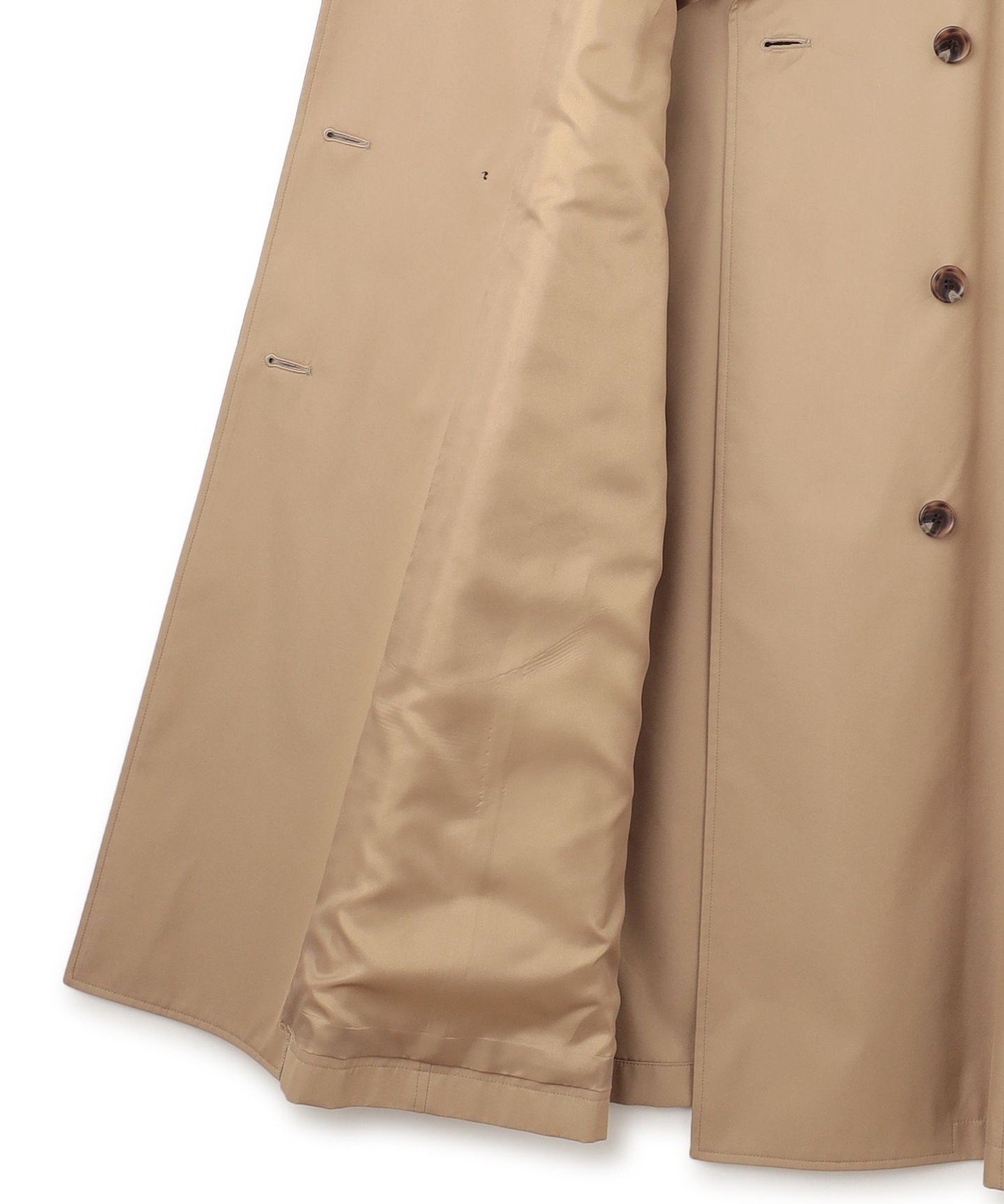 23区｜コットンポリエステルギャバジン ロング トレンチコート