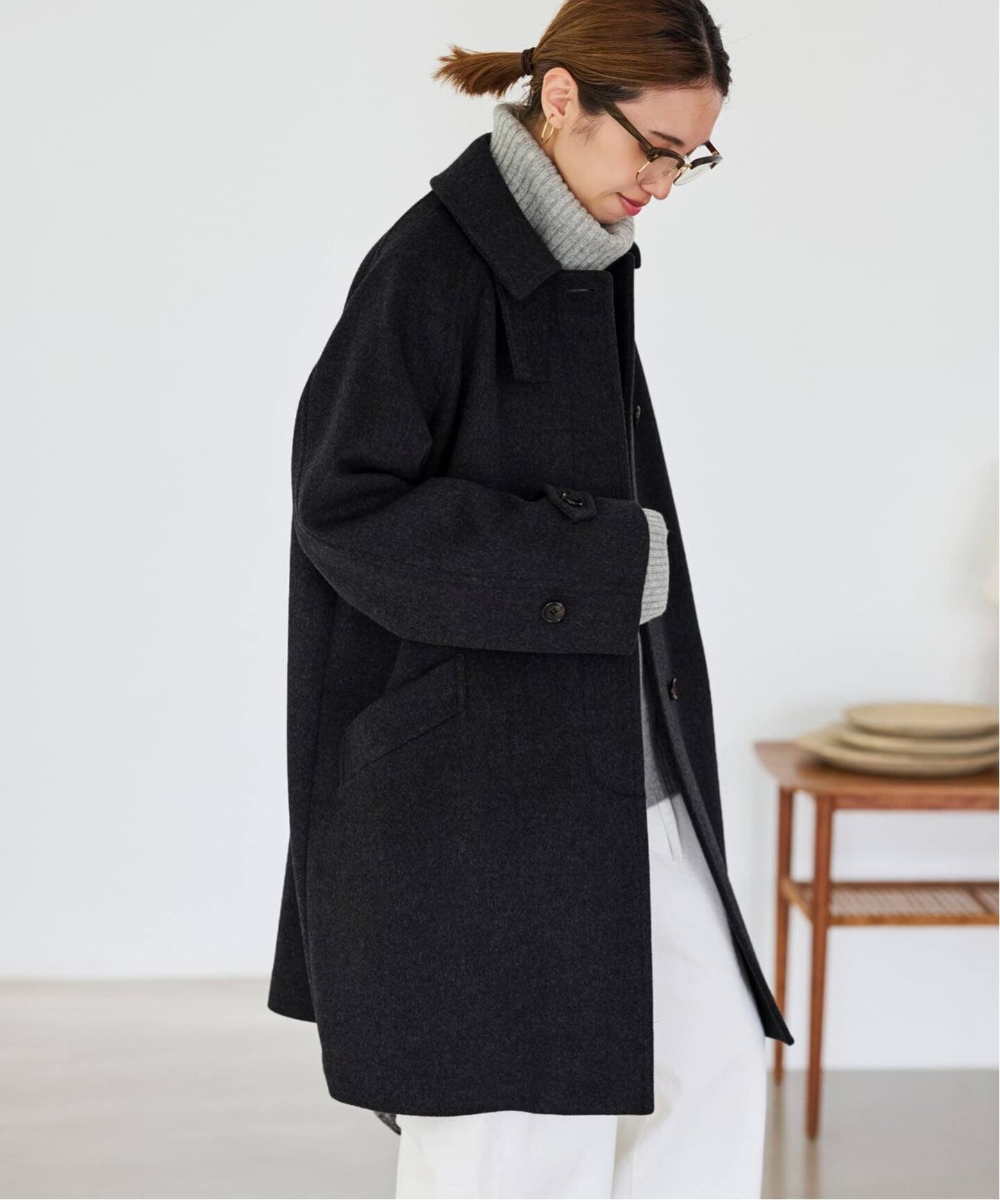 FRAMeWORK｜≪追加≫ラムウールMIXシャルムバルカラーコート 4