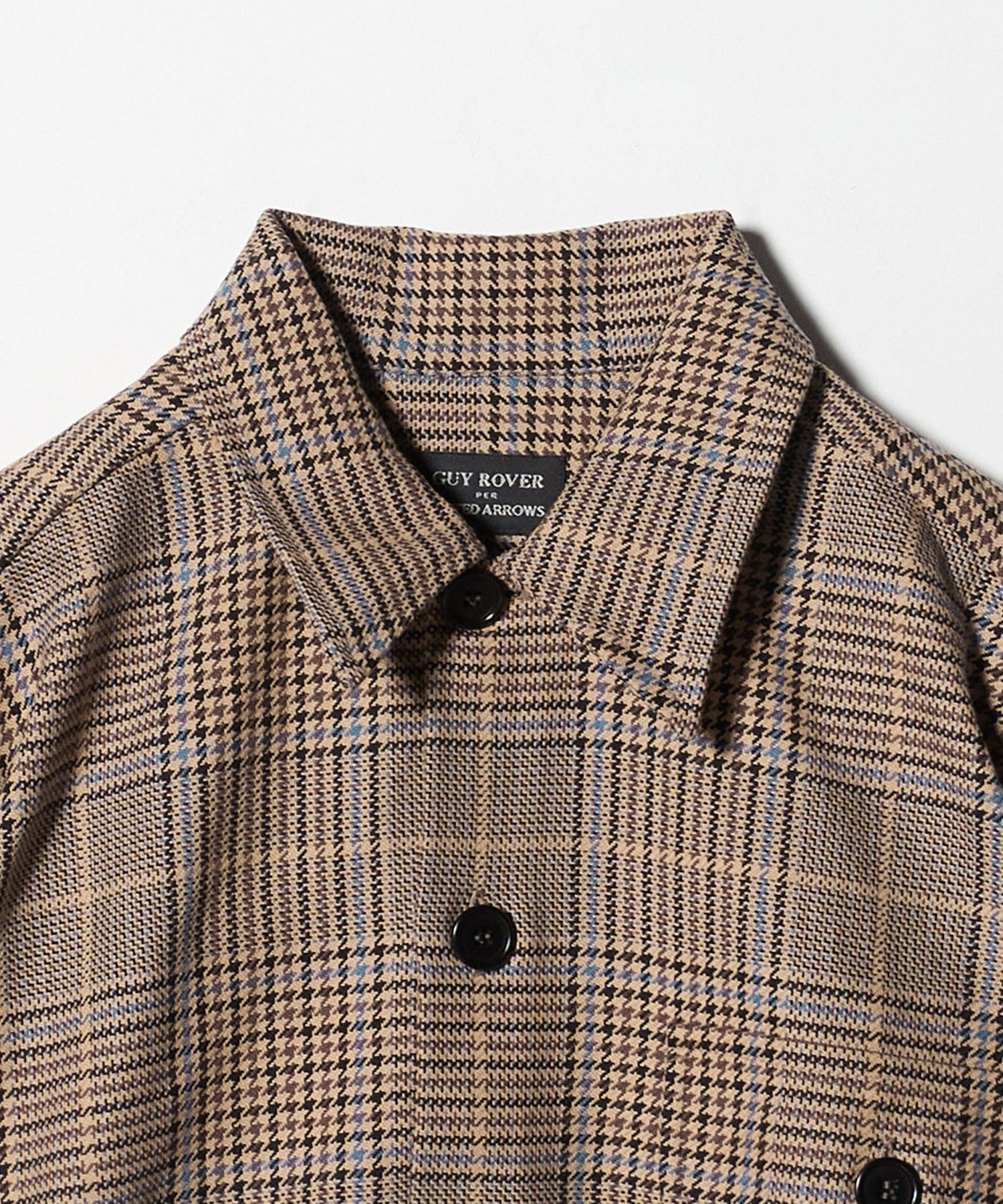 GUY ROVER ギローバー ブラウンチェック カバーオール ジャケット S UNITED ARROWS｜<GUY ROVER>チェック カバーオールジャケット