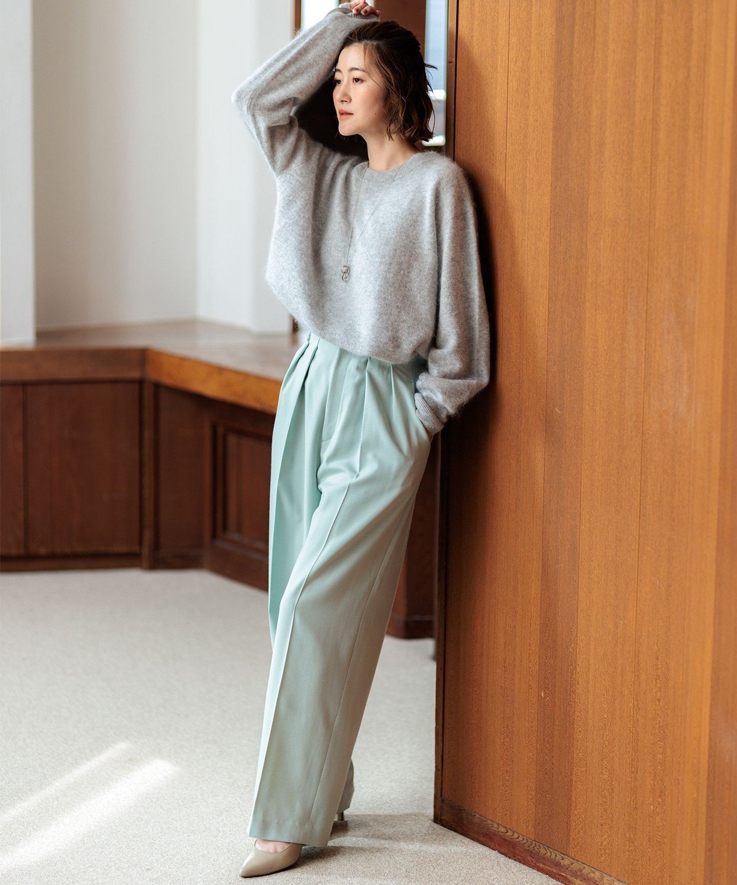 23区｜ウールカシミヤシャギー ニット | Rakuten Fashion(楽天