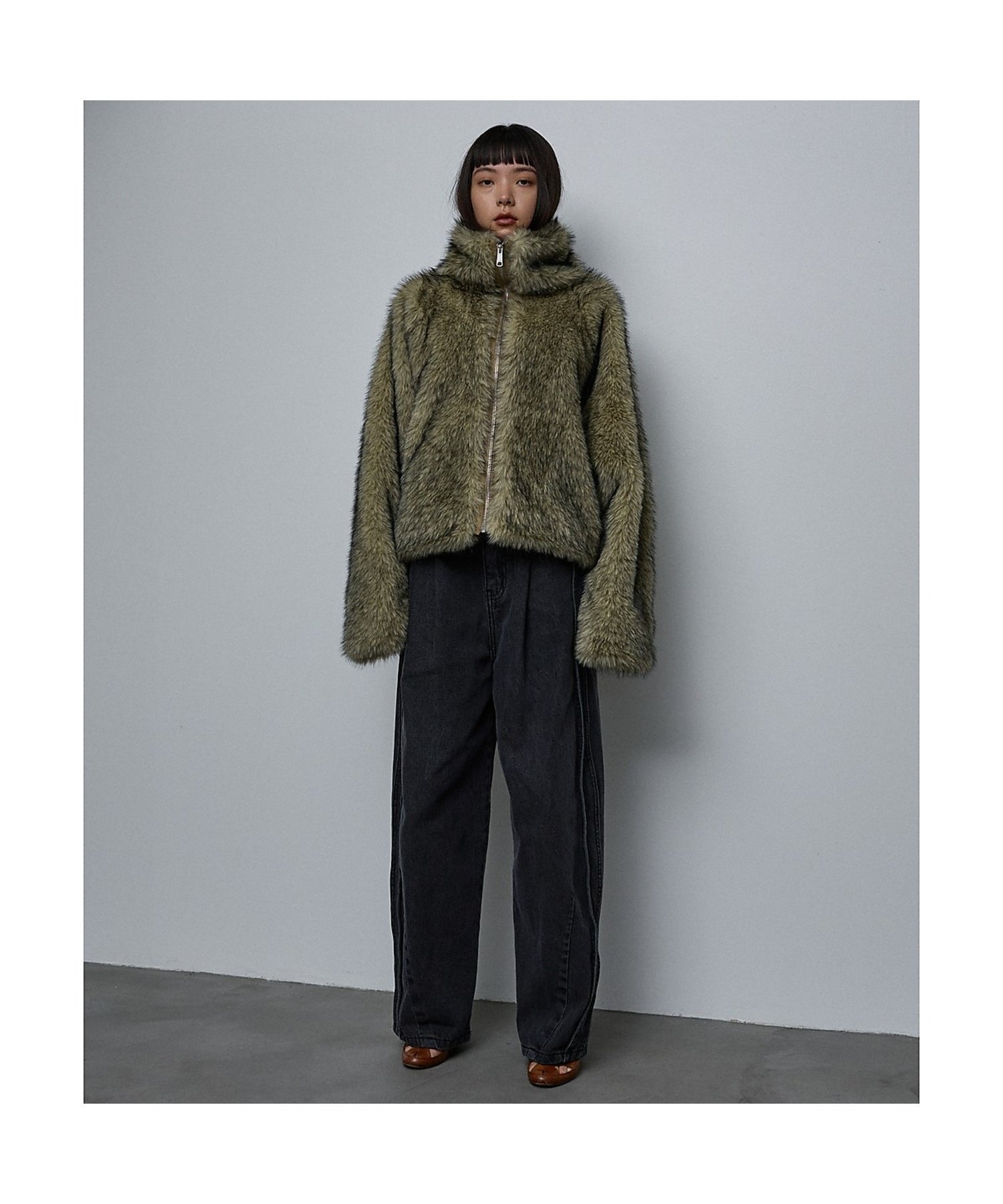 NOMINE｜スタンドフェイクファーブルゾン | Rakuten Fashion(楽天