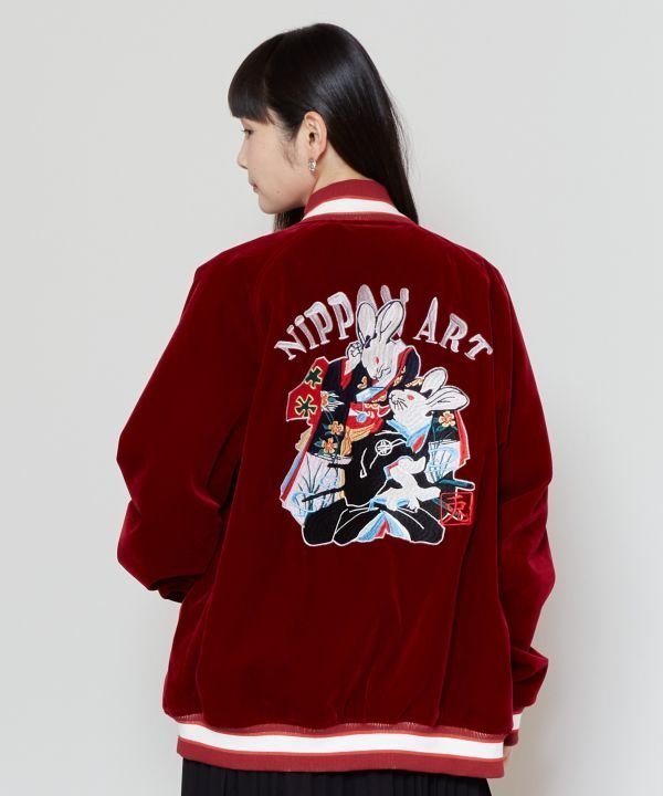 Amina Collection｜【カヤ】【刺子ジャン】浮世絵スーベニアジャケット