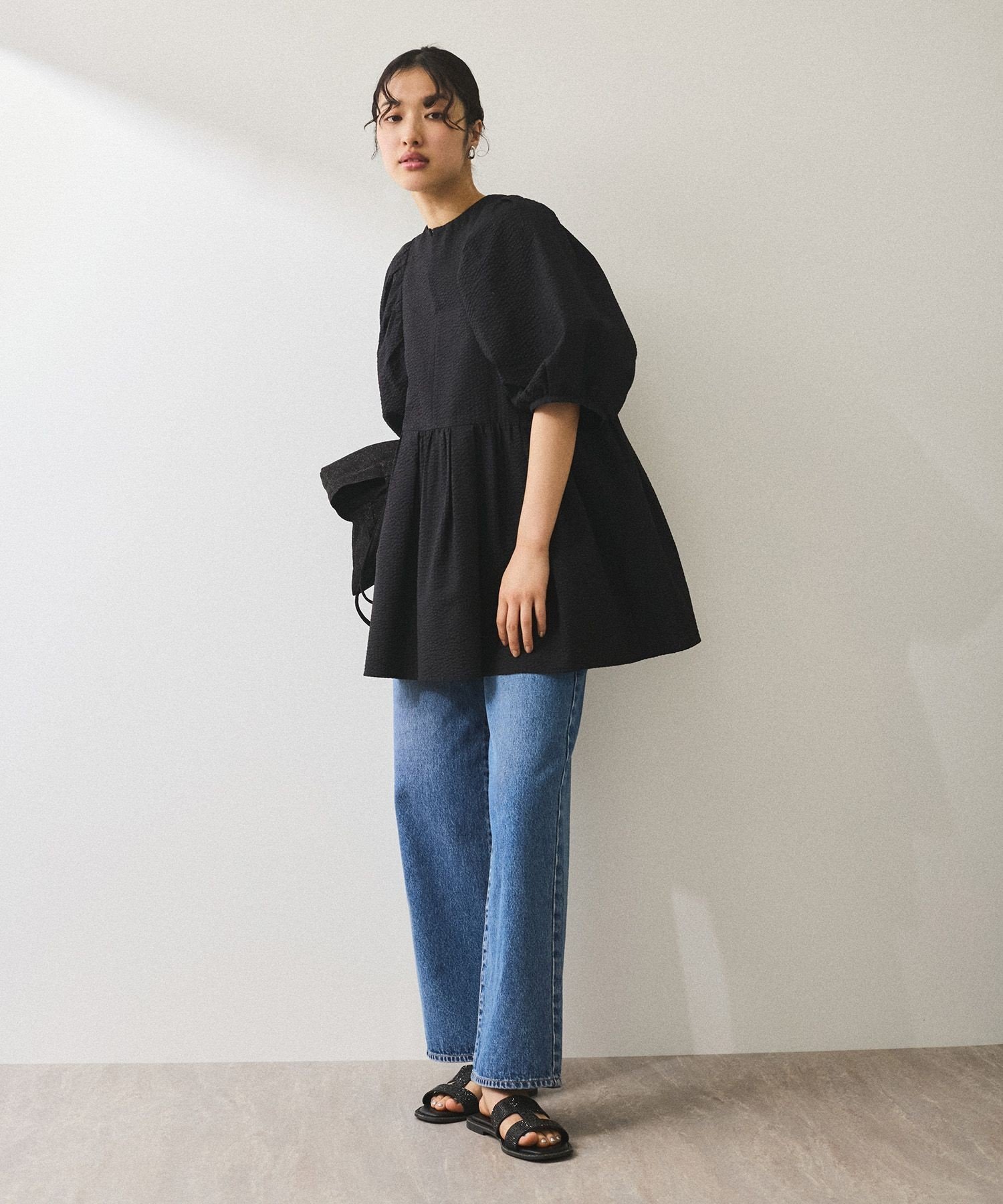 ADAM ET ROPE'｜【WEB限定】2WAYバルーンスリーブチュニック | Rakuten