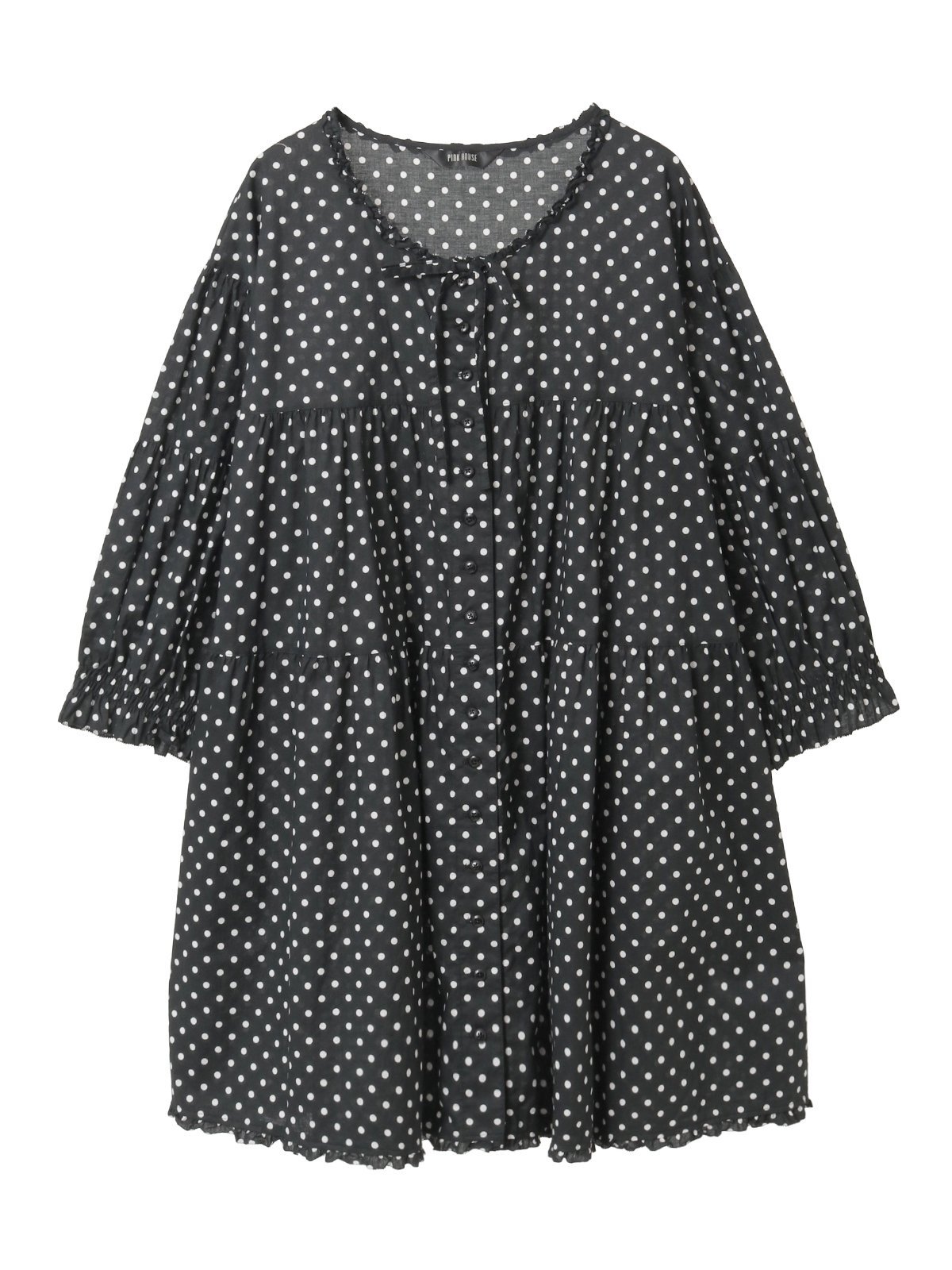 PINK HOUSE｜水玉プリントチュニックブラウス | Rakuten Fashion(楽天