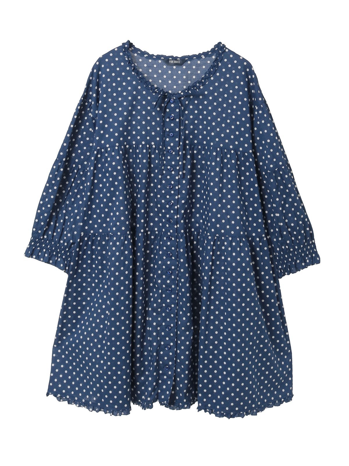 PINK HOUSE｜水玉プリントチュニックブラウス | Rakuten Fashion(楽天