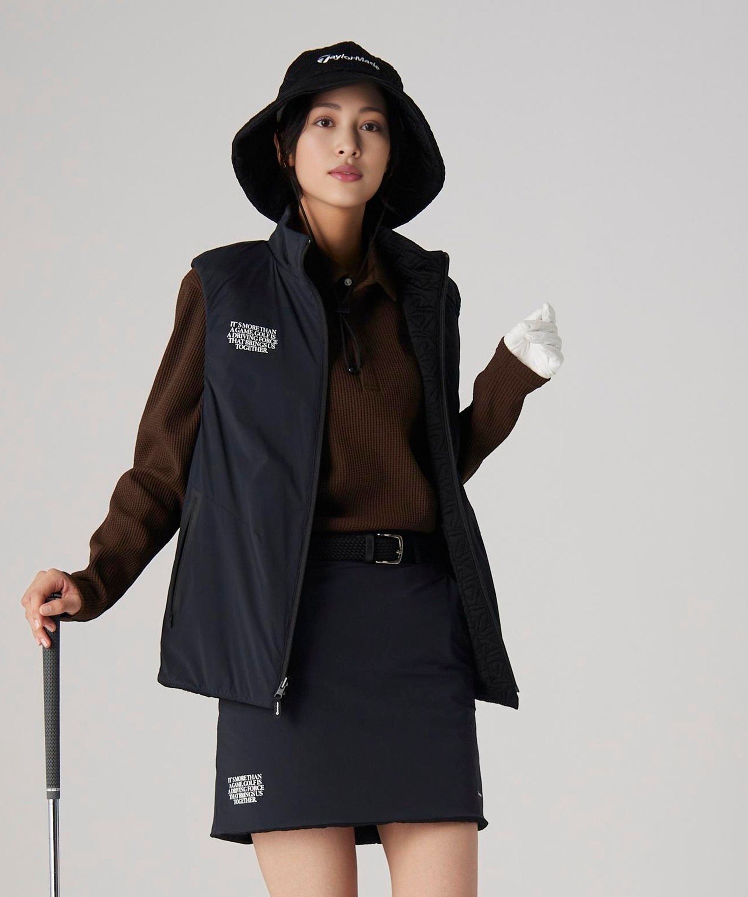 TaylorMadeUNITEDARROWキルティングリバーシブルベスト上下 UNITED ARROWS LTD. OUTLET｜【別注】<TaylorMade*UNITED ARROWS> ユニ