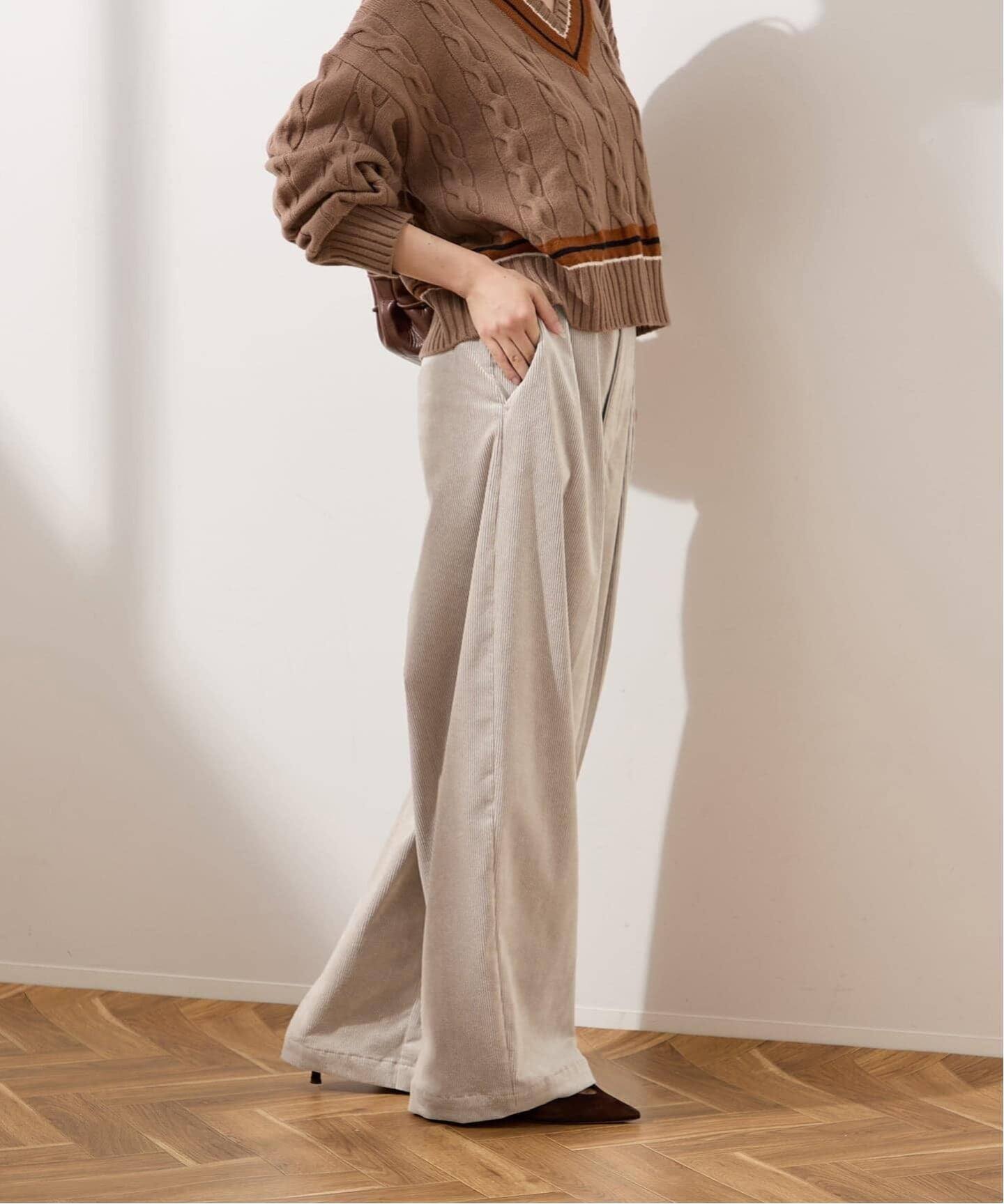 JOURNAL STANDARD L'ESSAGE｜《追加3》ストレッチコーデュロイ 2タック