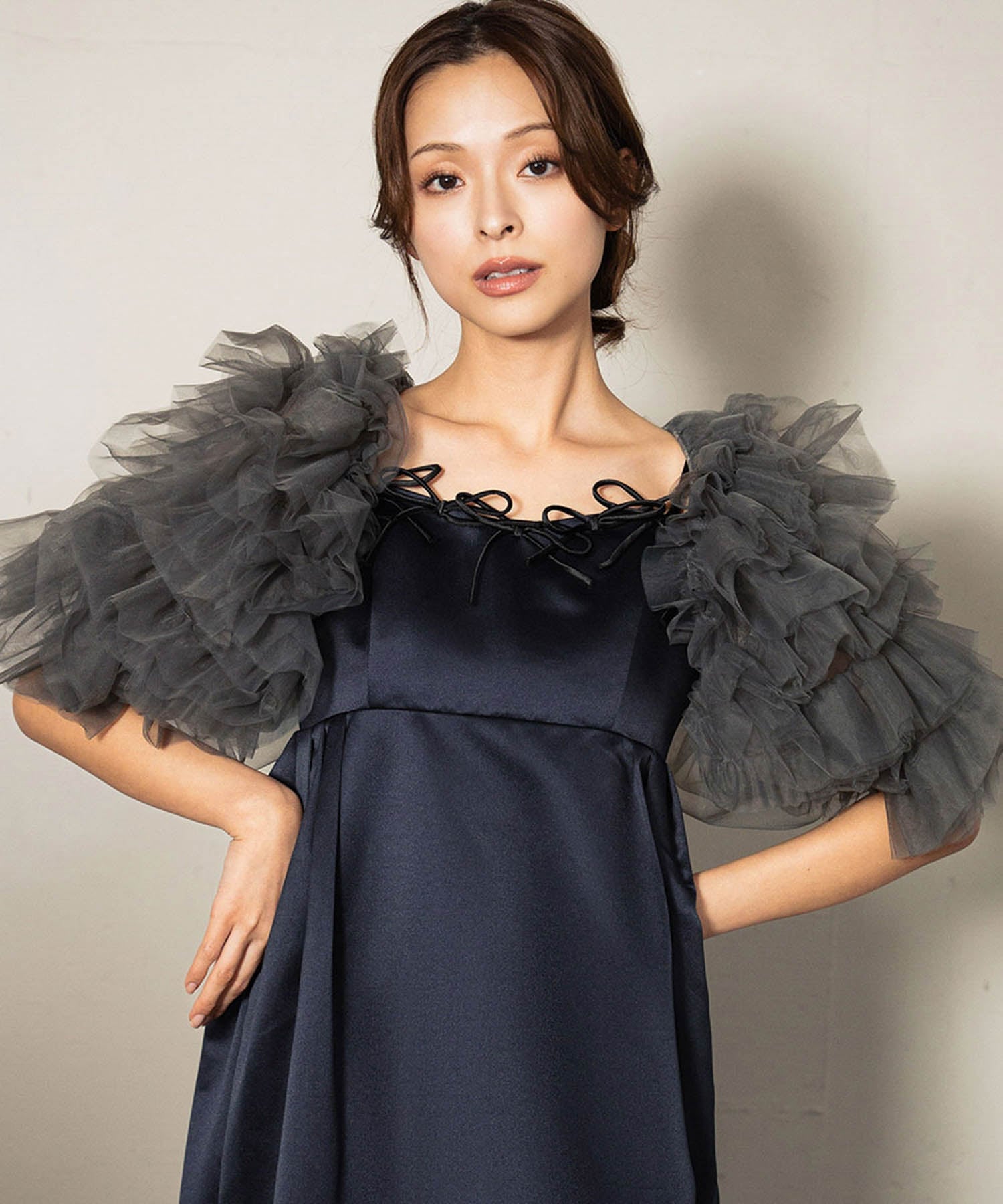 RIVER FIELD & Co.｜チュール フリル ボレロ 結婚式 お呼ばれ