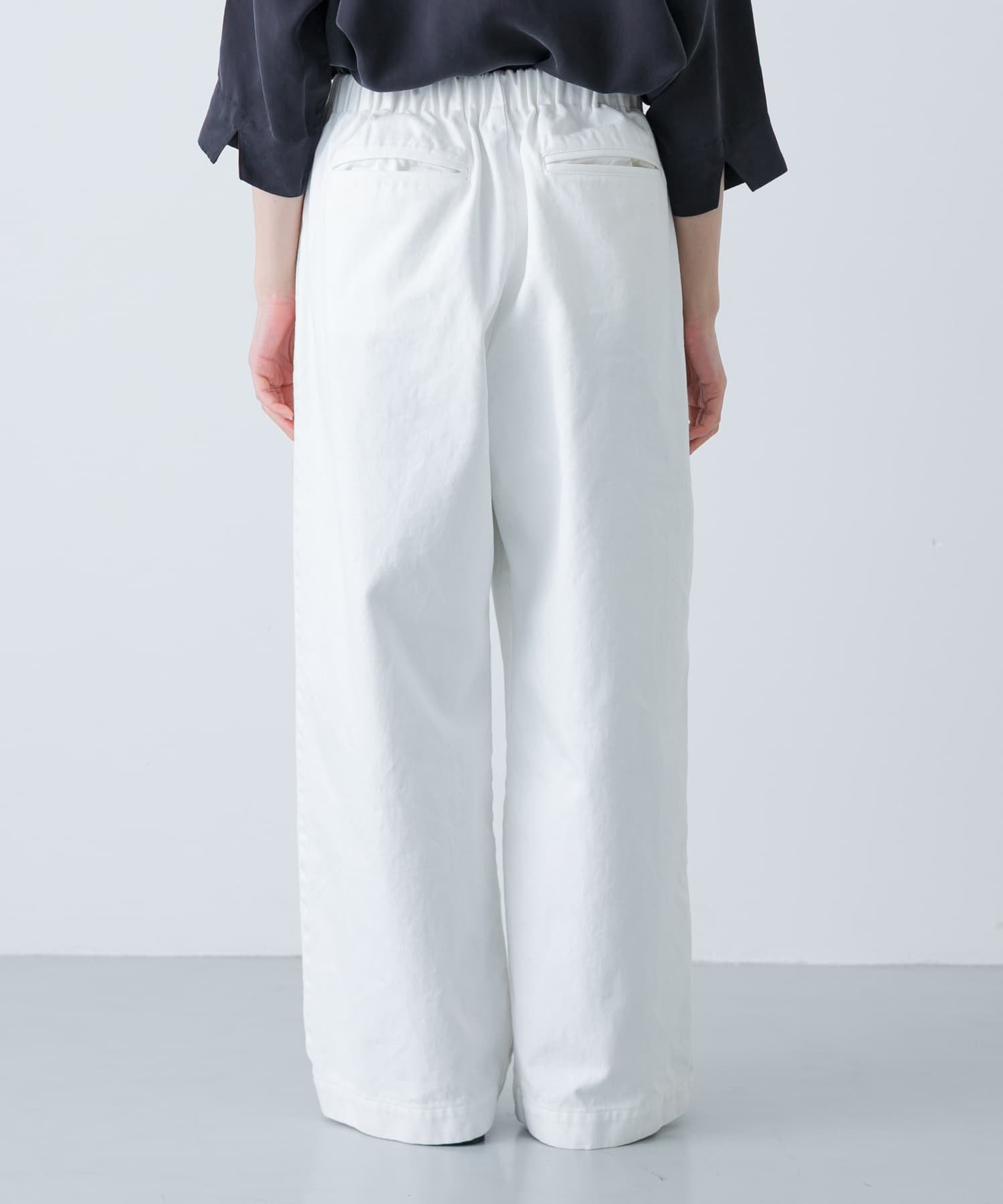 かぐれ｜ホワイトデニムワイドパンツ | Rakuten Fashion(楽天