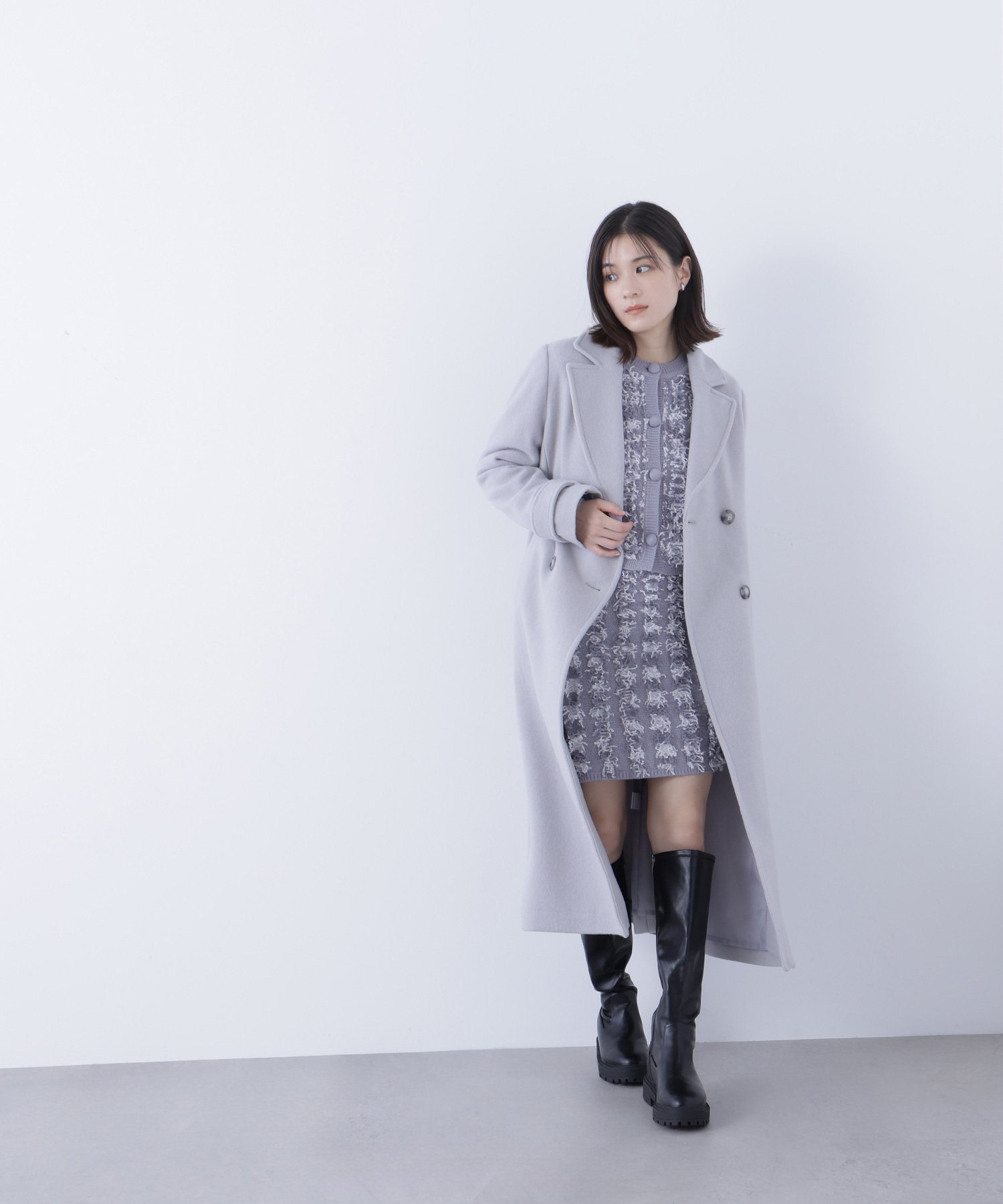 NATURAL BEAUTY BASIC｜ビッグカラーダブルチェスターコート | Rakuten