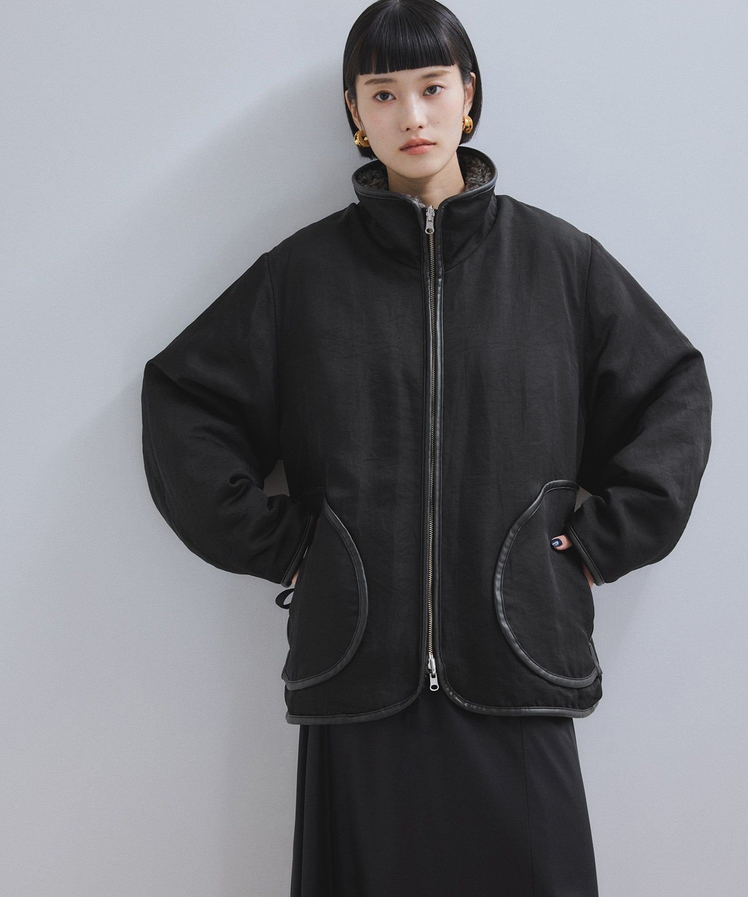 ADAM ET ROPE'｜【WEB限定】リバーシブルボアブルゾン | Rakuten