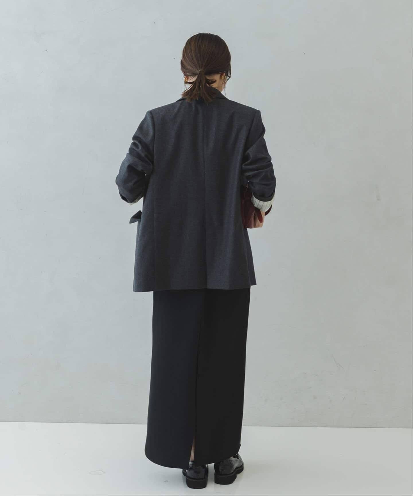 NOBLE｜《追加》《WEB・一部店舗カラー》ウールフラノピークドラペル