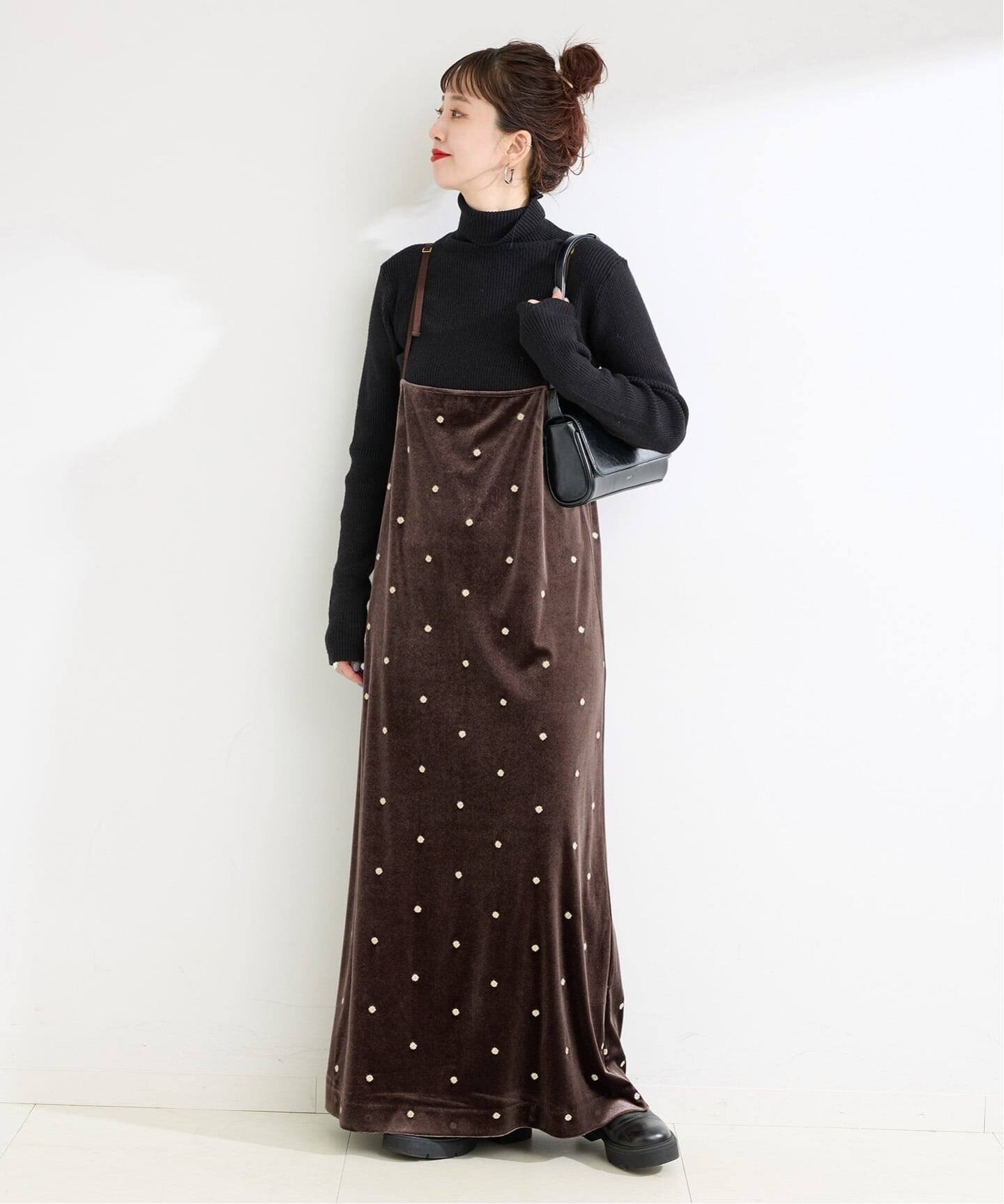 B.C STOCK｜《追加4》【WEB限定】手洗い可 / ベロアフラワー刺繍