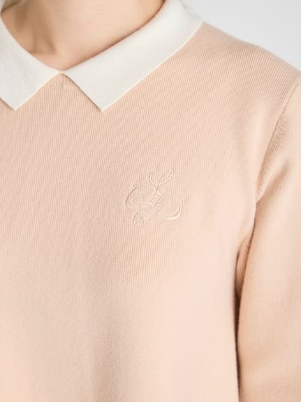 CELFORD｜衿付きAラインニットワンピース | Rakuten Fashion(楽天