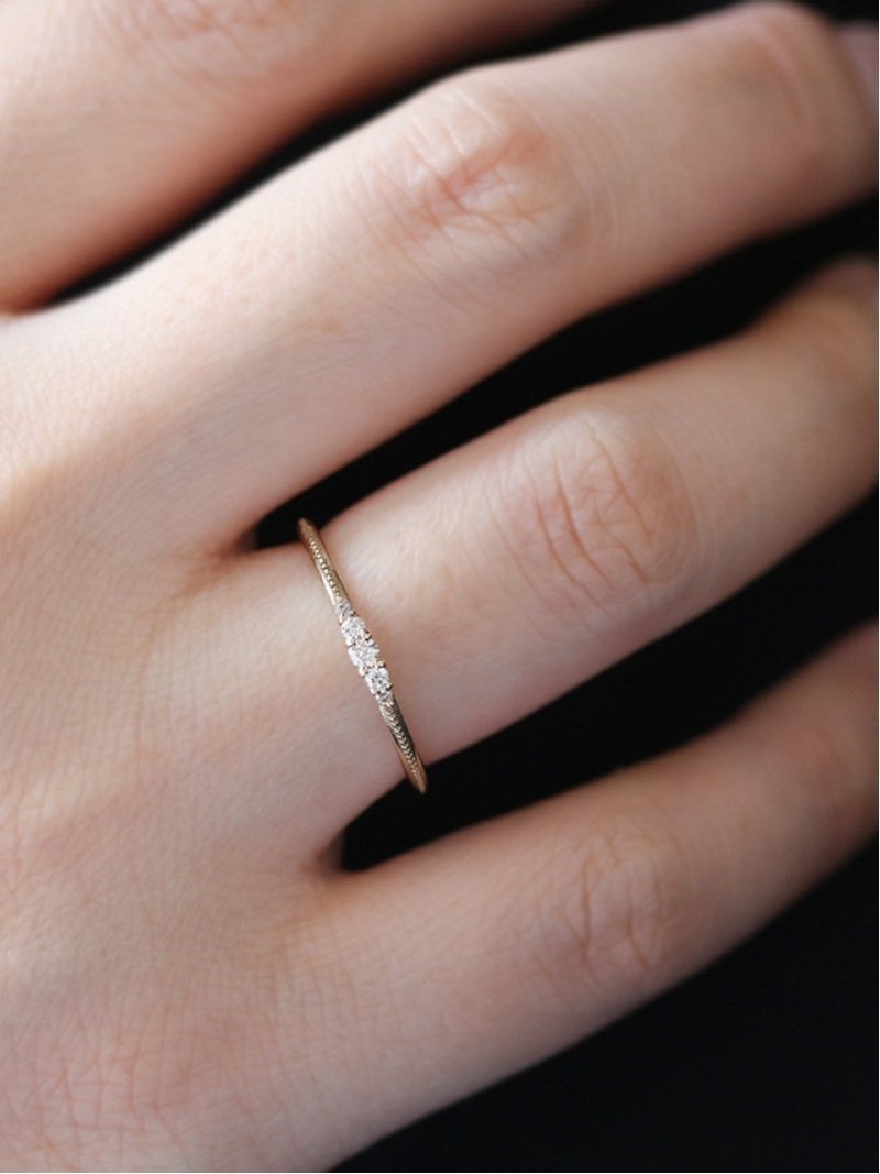 cui-cui｜ダイヤモンド 5石 リング | K10YG | Rakuten Fashion(楽天