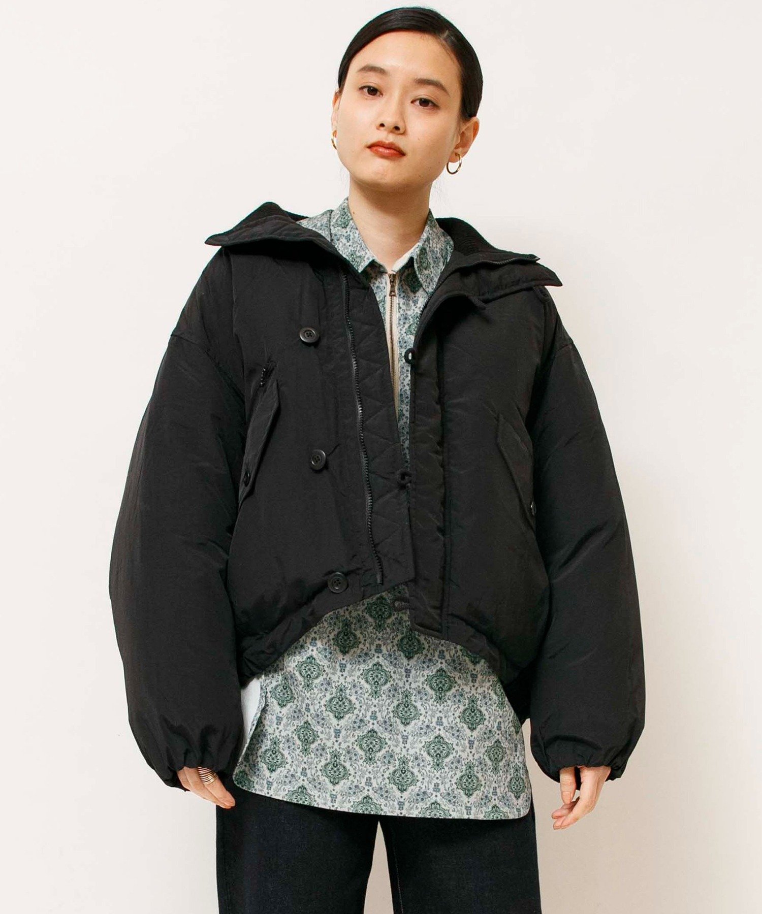 Johnbull Private labo｜シンサレートスタンドカラーパフブルゾン