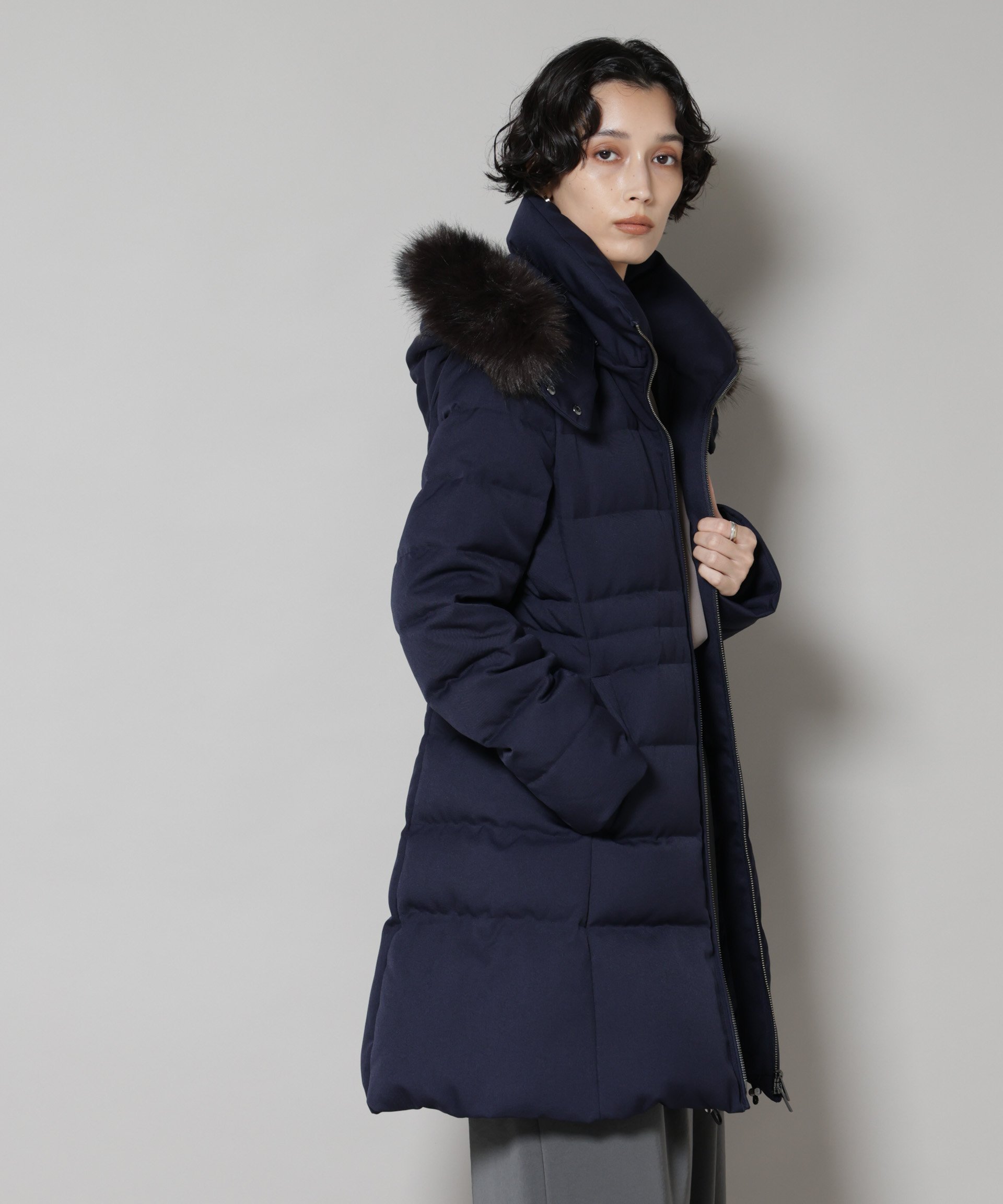 NANO universe｜「西川ダウン(R)」サージロングダウン | Rakuten