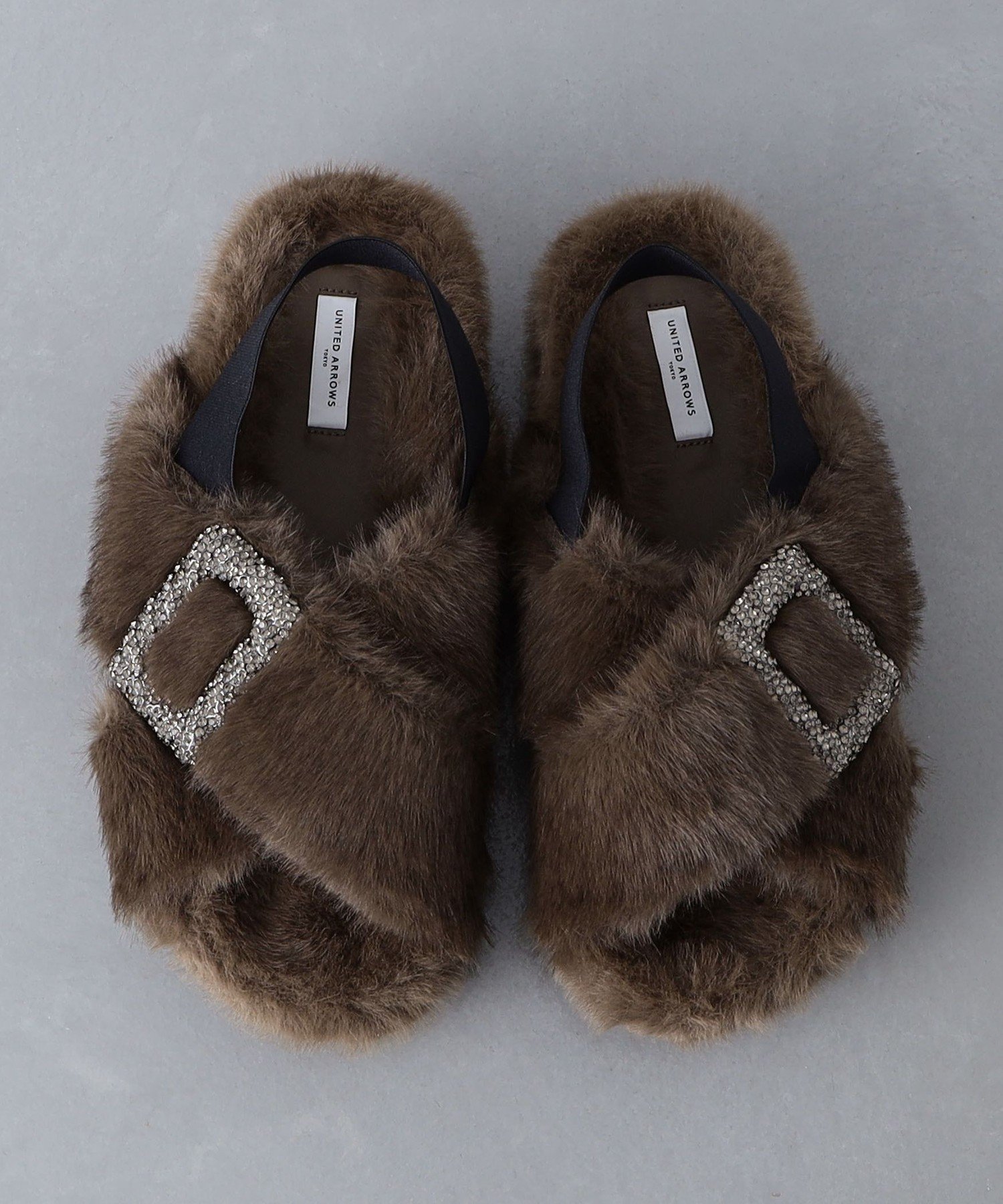 UNITED ARROWS LTD. OUTLET｜ビジューフェイクファー バックストラップ