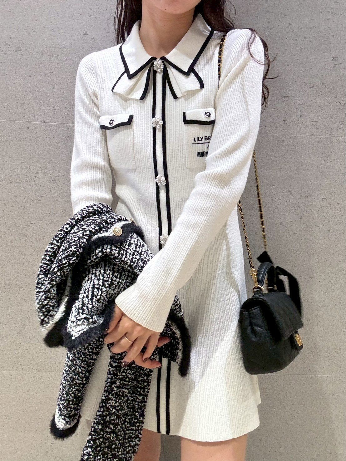 LILY BROWN｜【LILY BROWN×MARY QUANT】デイジー釦付きビジューミニ