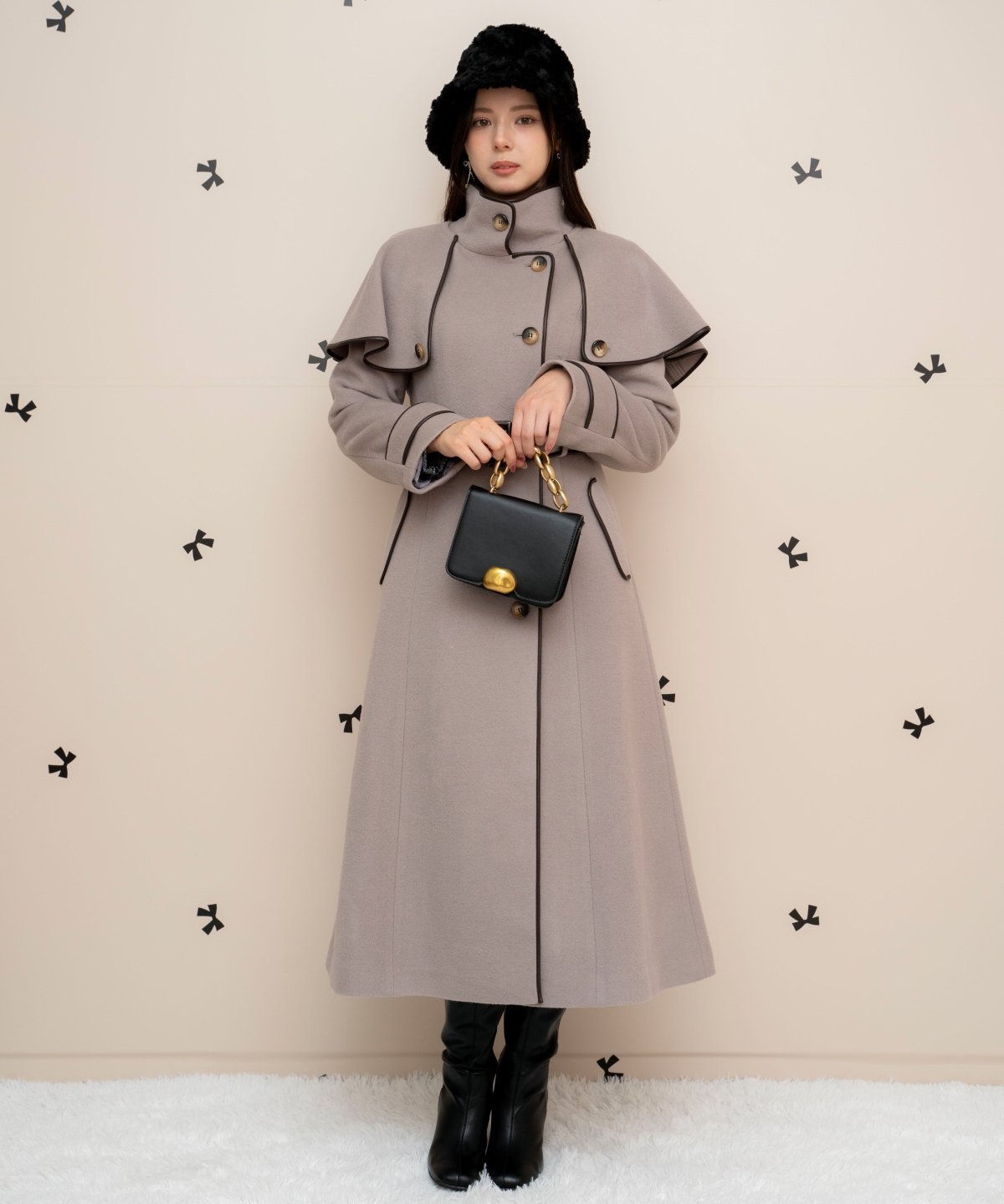 WILLSELECTION｜配色ケープコート | Rakuten Fashion(楽天ファッション