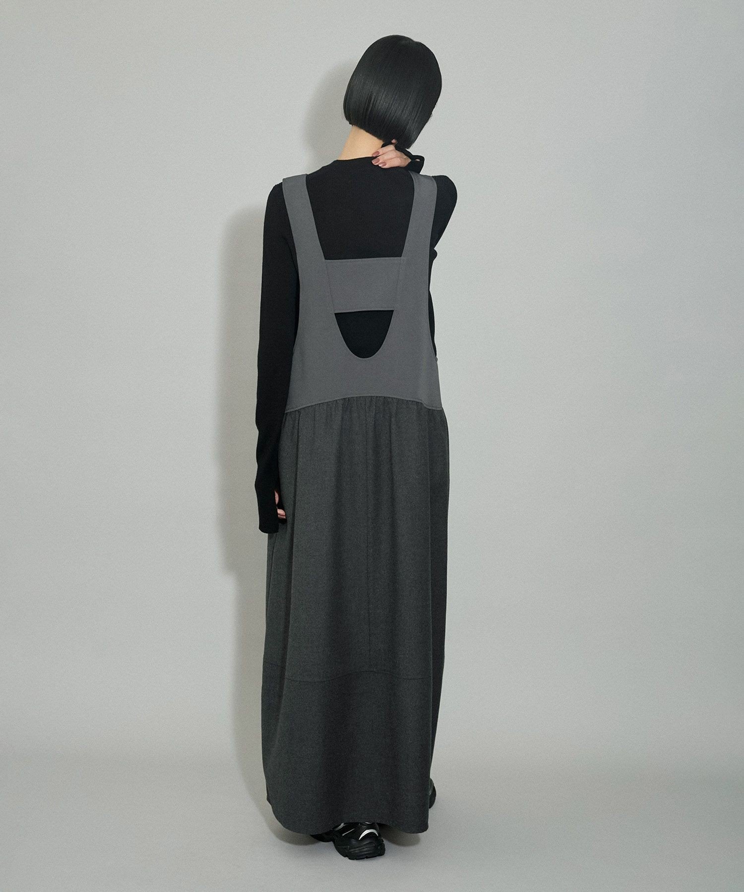 ADAM ET ROPE'｜【WEB限定】ディープネックAラインワンピース