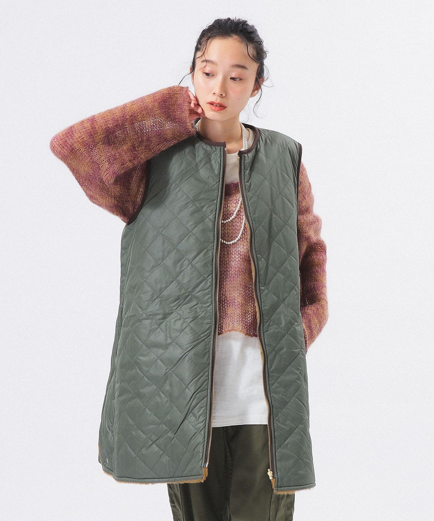 BEAMS WOMEN｜【別注】Barbour / Liner Vest 24FW リバーシブル