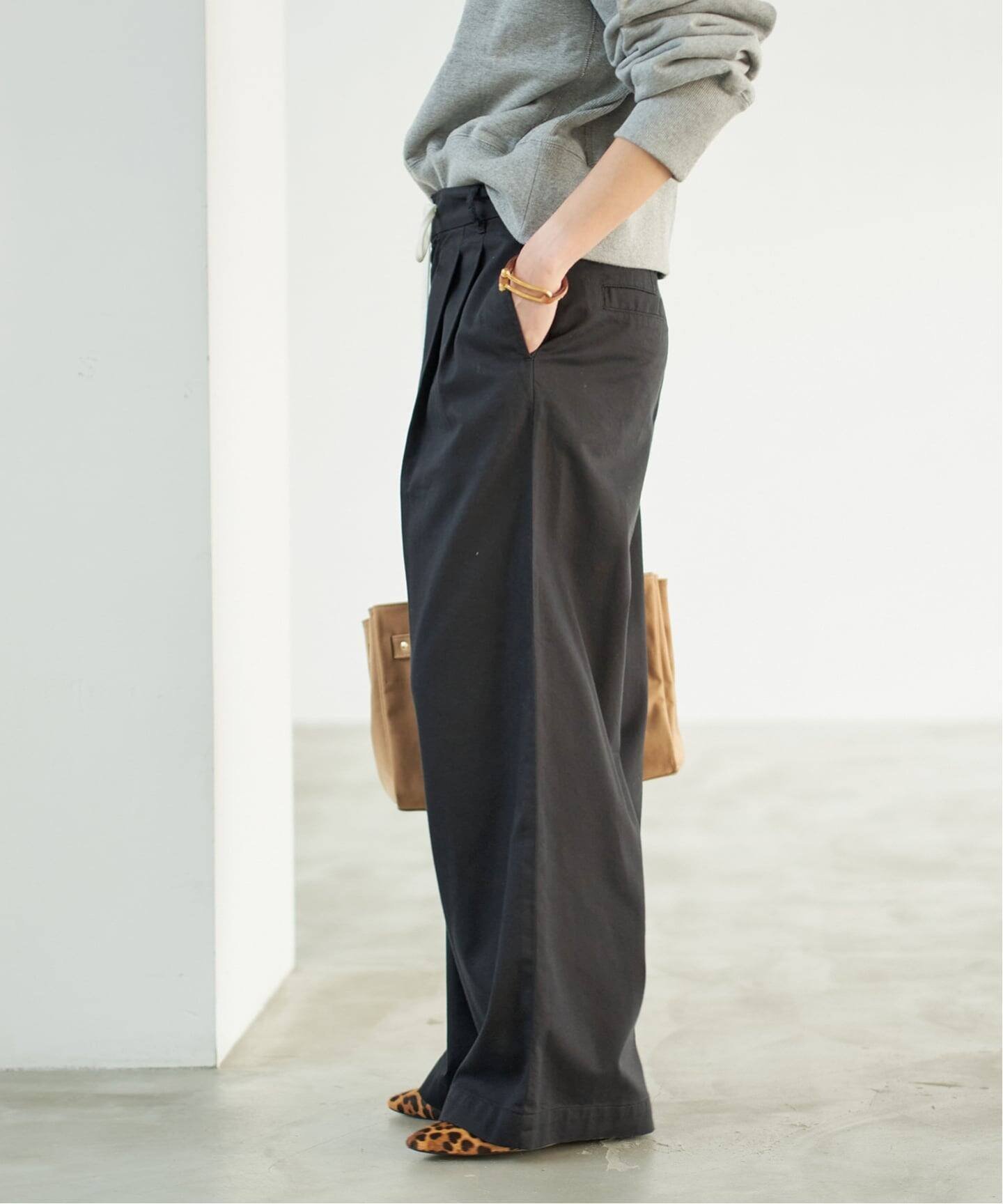 Spick & Span｜《追加》コットンレーヨンドロストフレアパンツ