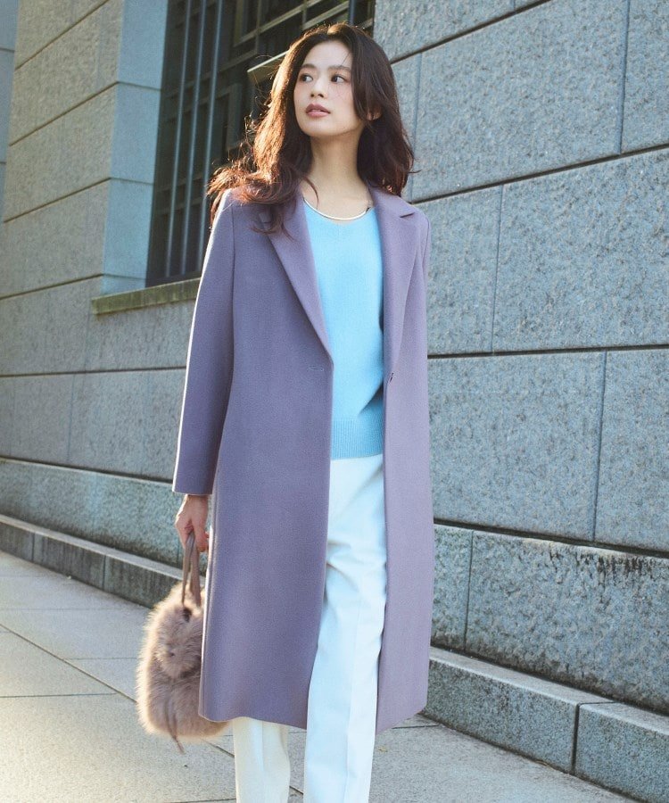 INDIVI｜【名品コート/日本製】ウール100%チェスターコート | Rakuten