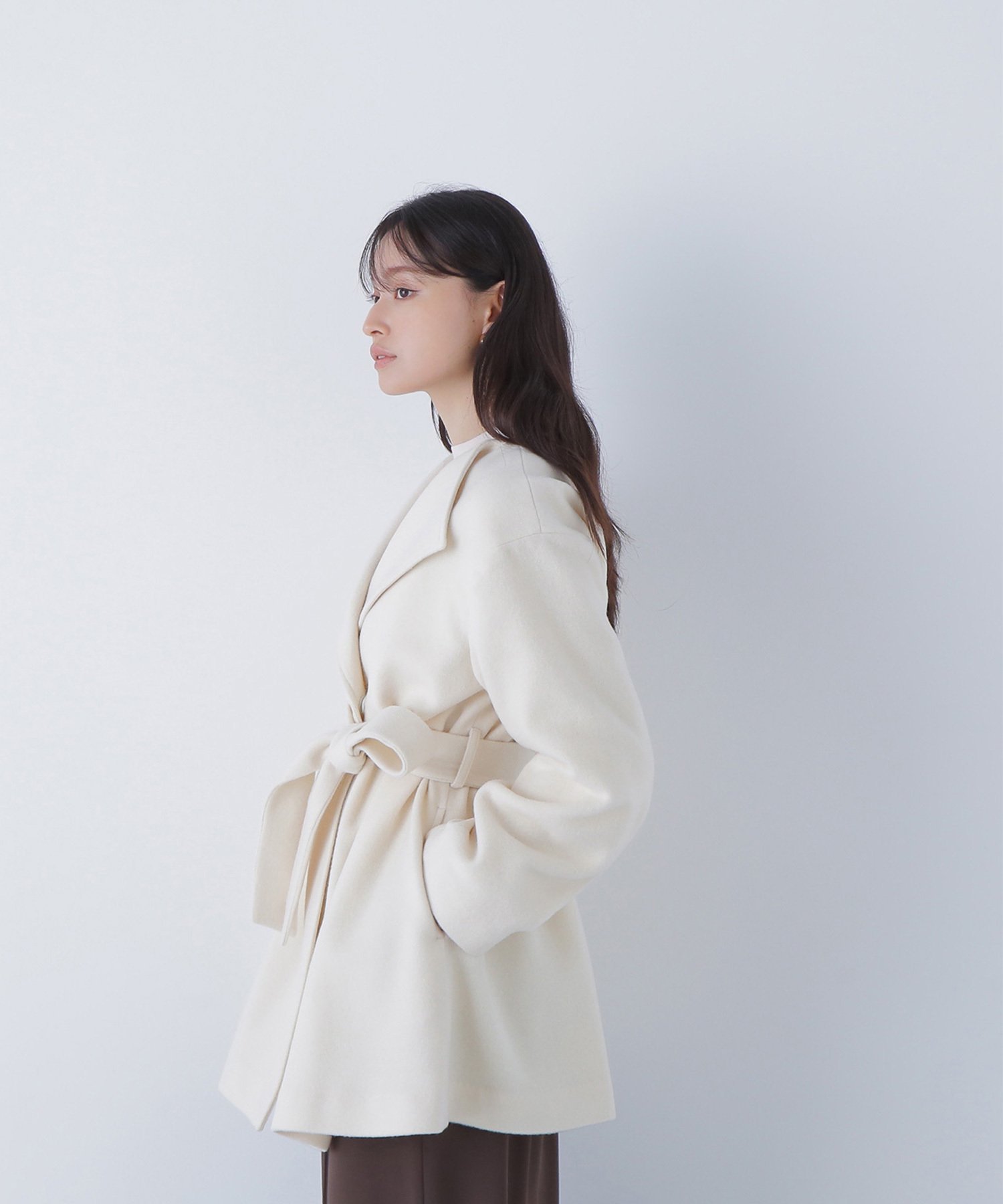 NATURAL BEAUTY BASIC｜ベルテッドミディコート | Rakuten Fashion