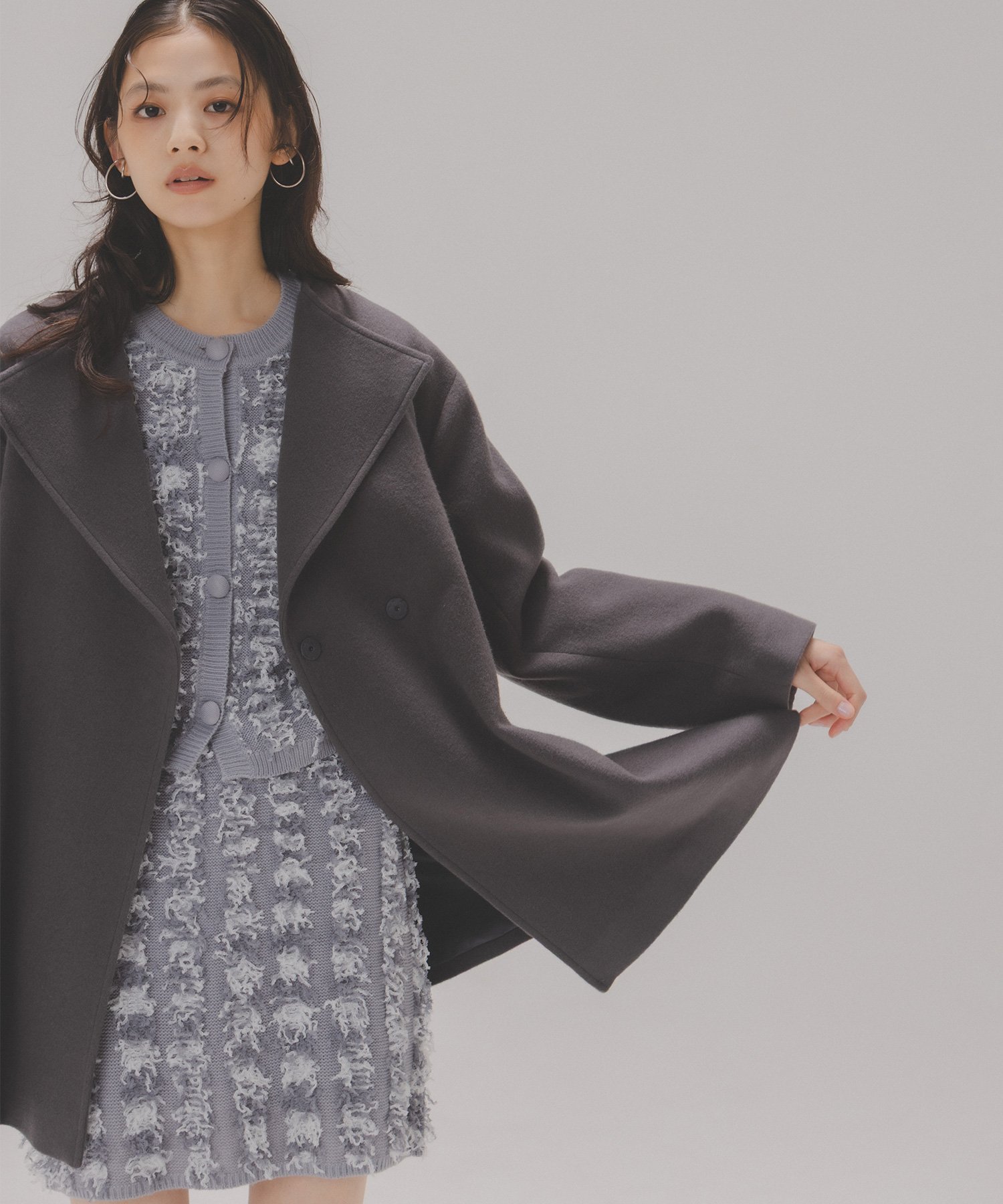 NATURAL BEAUTY BASIC｜ベルテッドミディコート | Rakuten Fashion