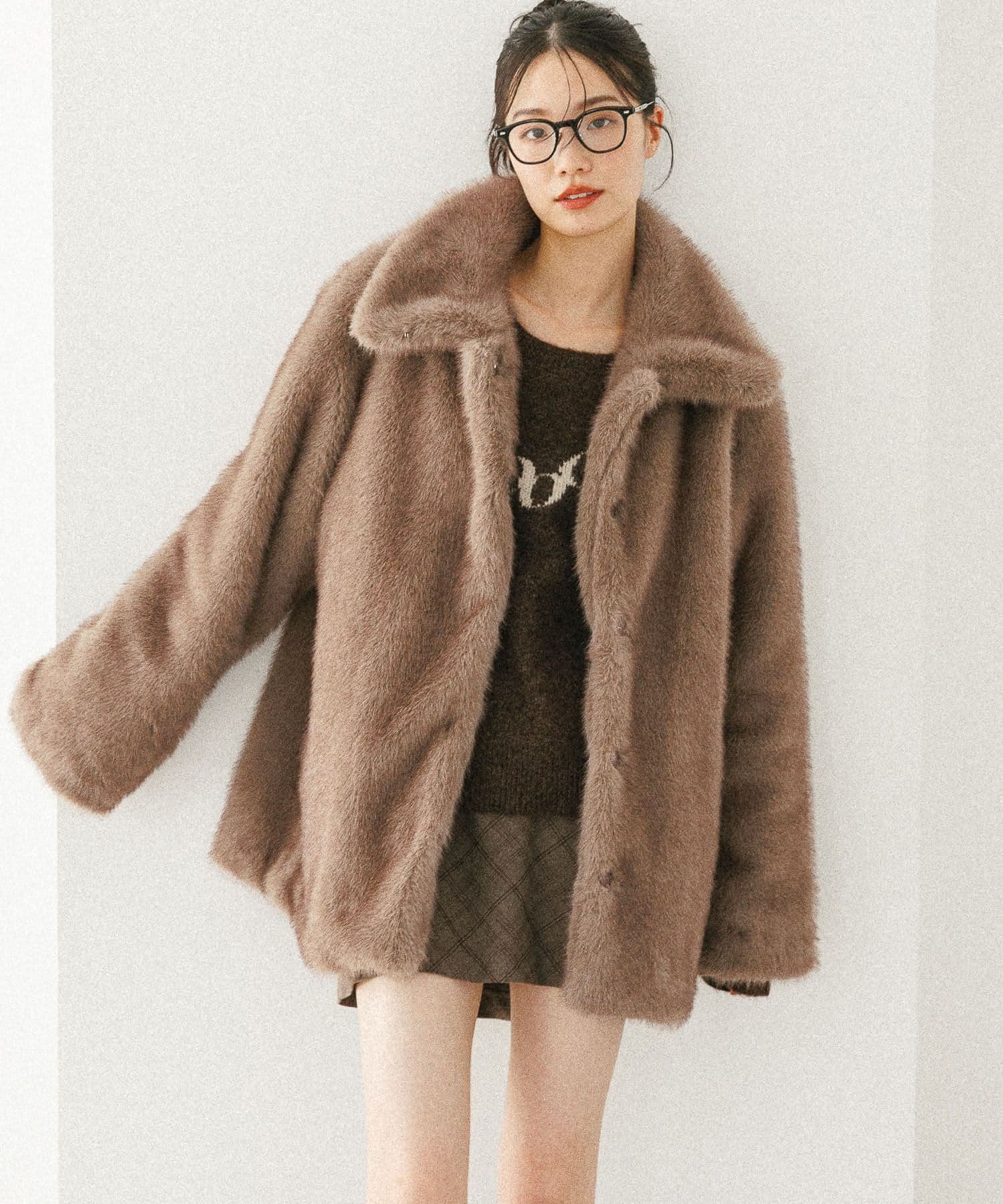 Heather｜MIXファーミドルジャケット | Rakuten Fashion(楽天