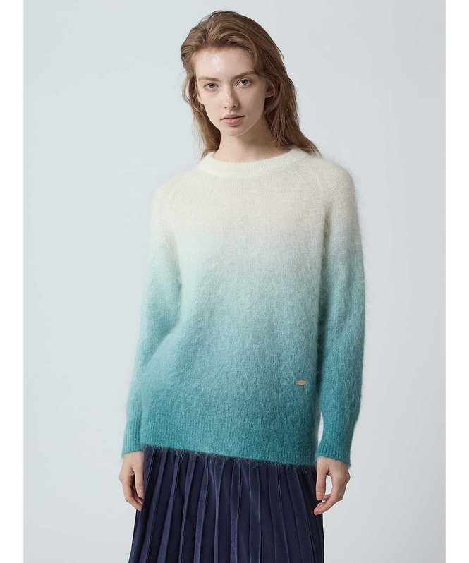 Aquascutum｜グラデーションモヘアニット | Rakuten Fashion(楽天