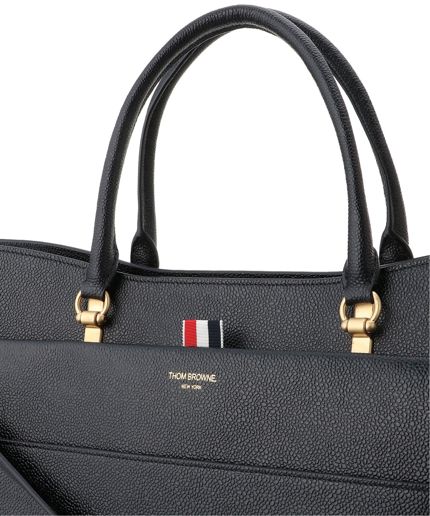 mom　ペブルグレイン ラージ デュエット トート　トムブラウン　1/2 ペブルグレイン ラージ デュエット トート | Thom Browne