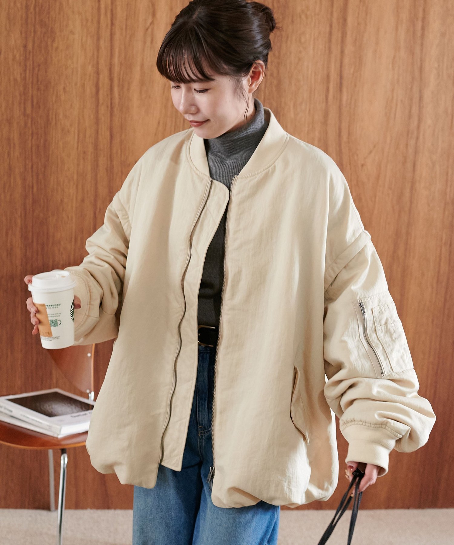 Discoat｜【ユニセックス】デタッチャブル2WAYメモリーボンバー