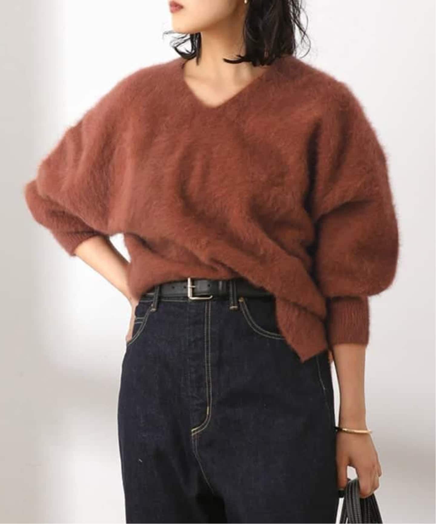 JOURNAL STANDARD L'ESSAGE｜《追加2》FOX CASHMERE Vネックプル