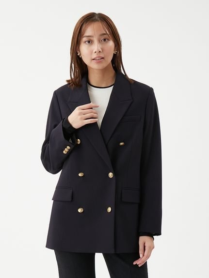 Mila Owen｜金釦ダブルブレストロングブレザー | Rakuten Fashion(楽天