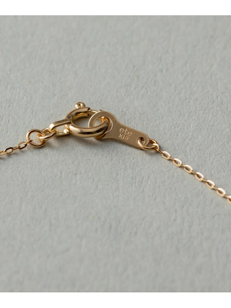 ete｜[レイヤード] K18YG ダイヤモンド フローレット ネックレス