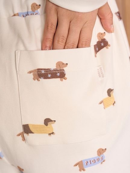 gelato pique｜ダックスフンド柄ロングパンツ | Rakuten Fashion(楽天